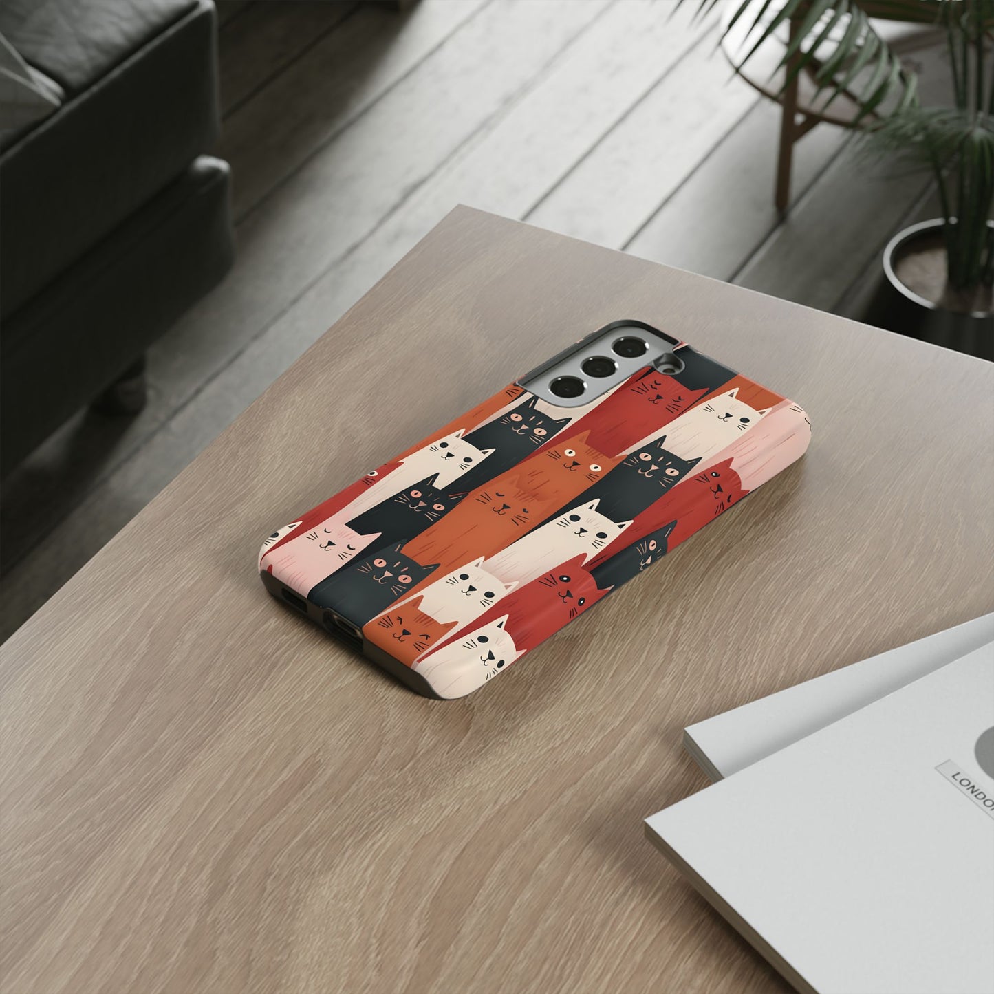 Playful Cat Phone Case - Tough & Stylish Purrfect for Cat Lovers