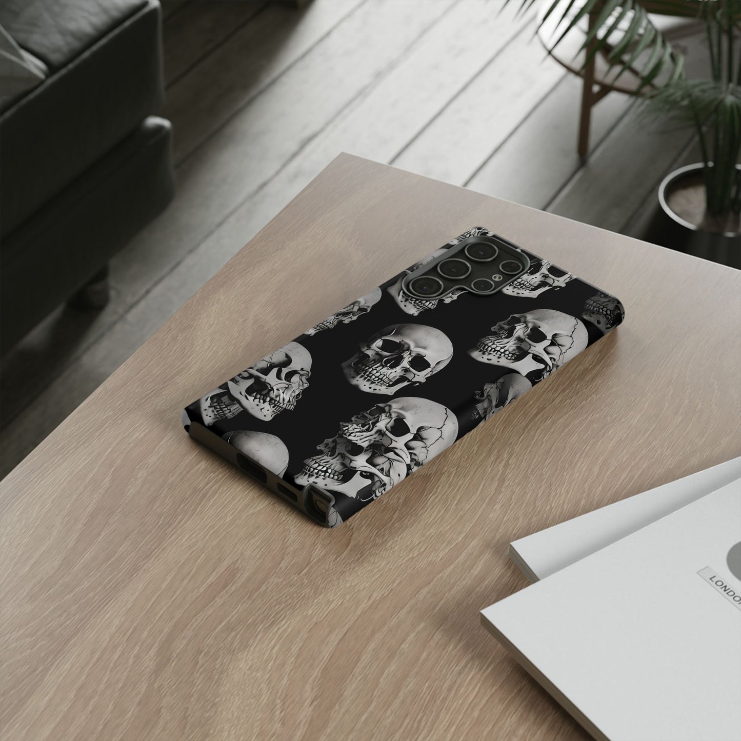 Skull Print Phone Case - Tough Cases for Bold Style