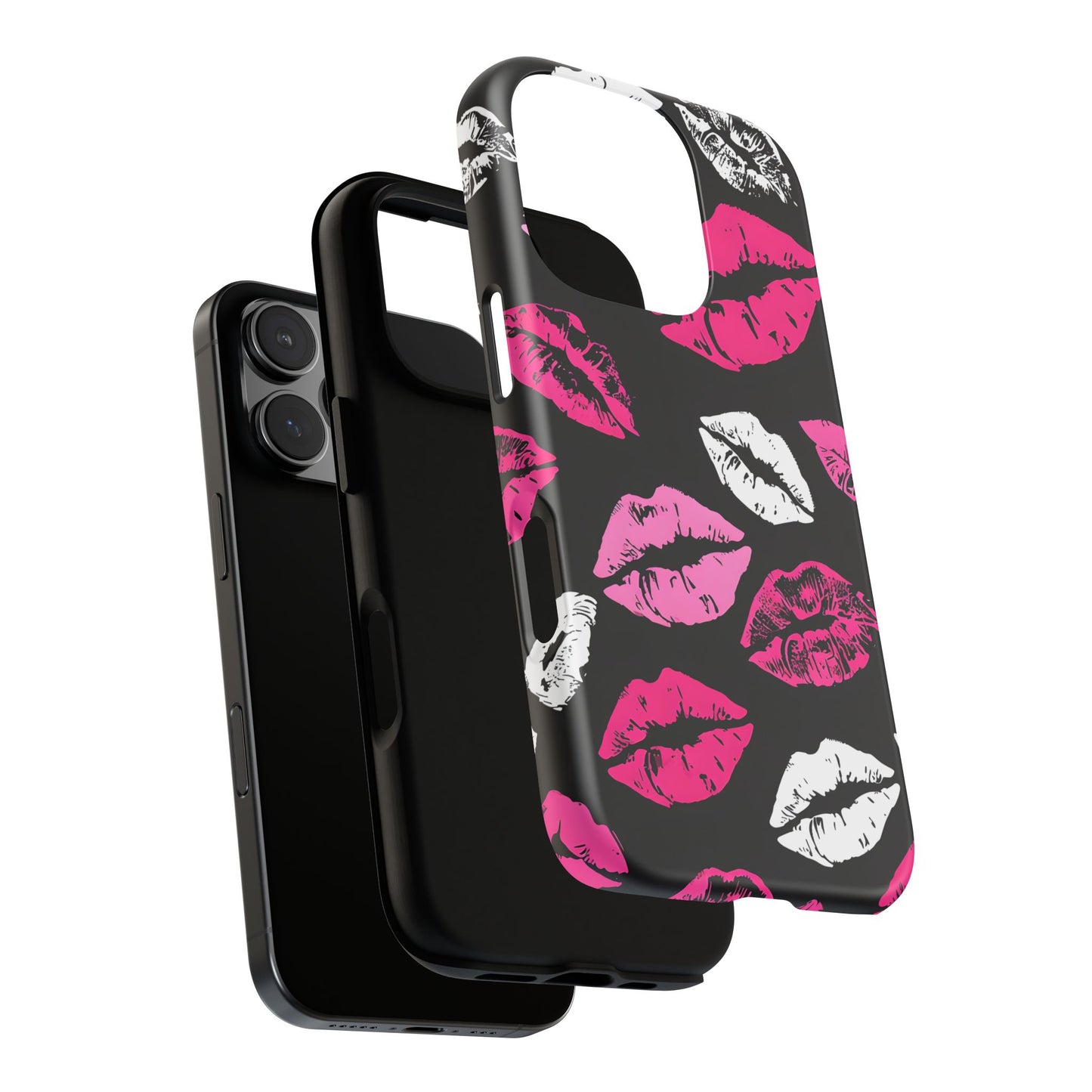 Lips Print iPhone Case - Stylish Tough Phone Cover