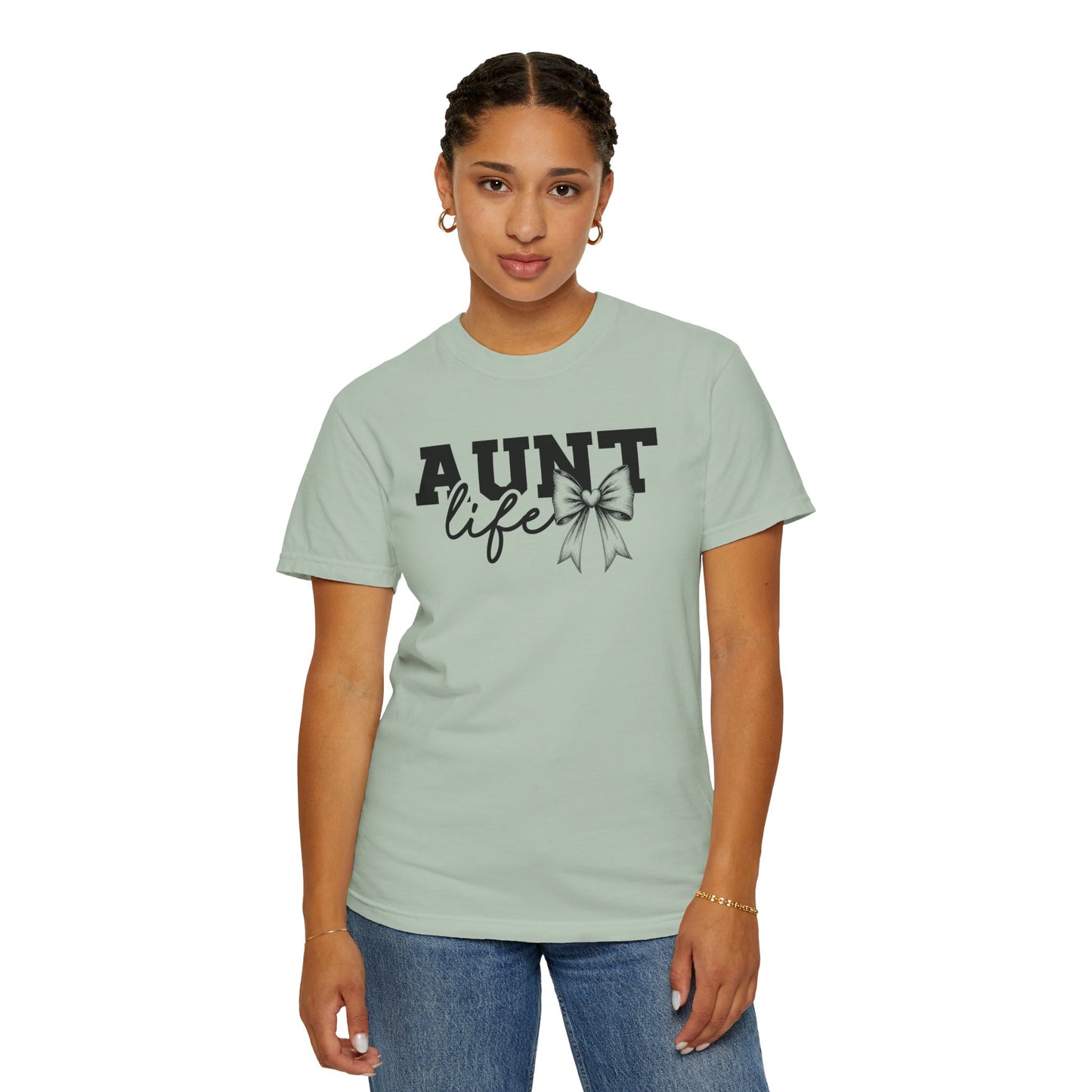 AUNT Life Garment-Dyed T-Shirt - Perfect Gift for Aunts
