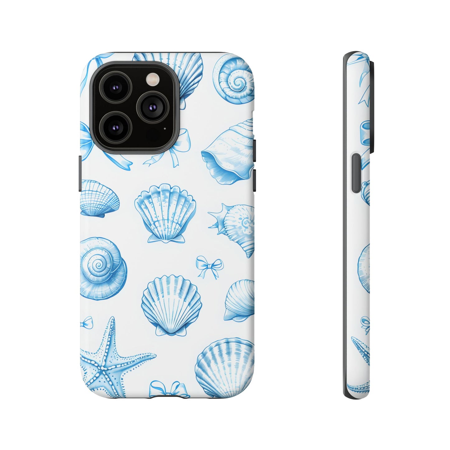 Coquette-Coastal Ocean-Themed Phone Case - Seashell and Starfish Design