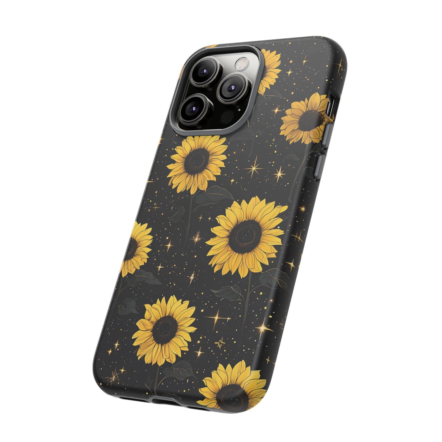 Sunflower Galaxy Tough Case - Durable Phone Cover with Floral Design