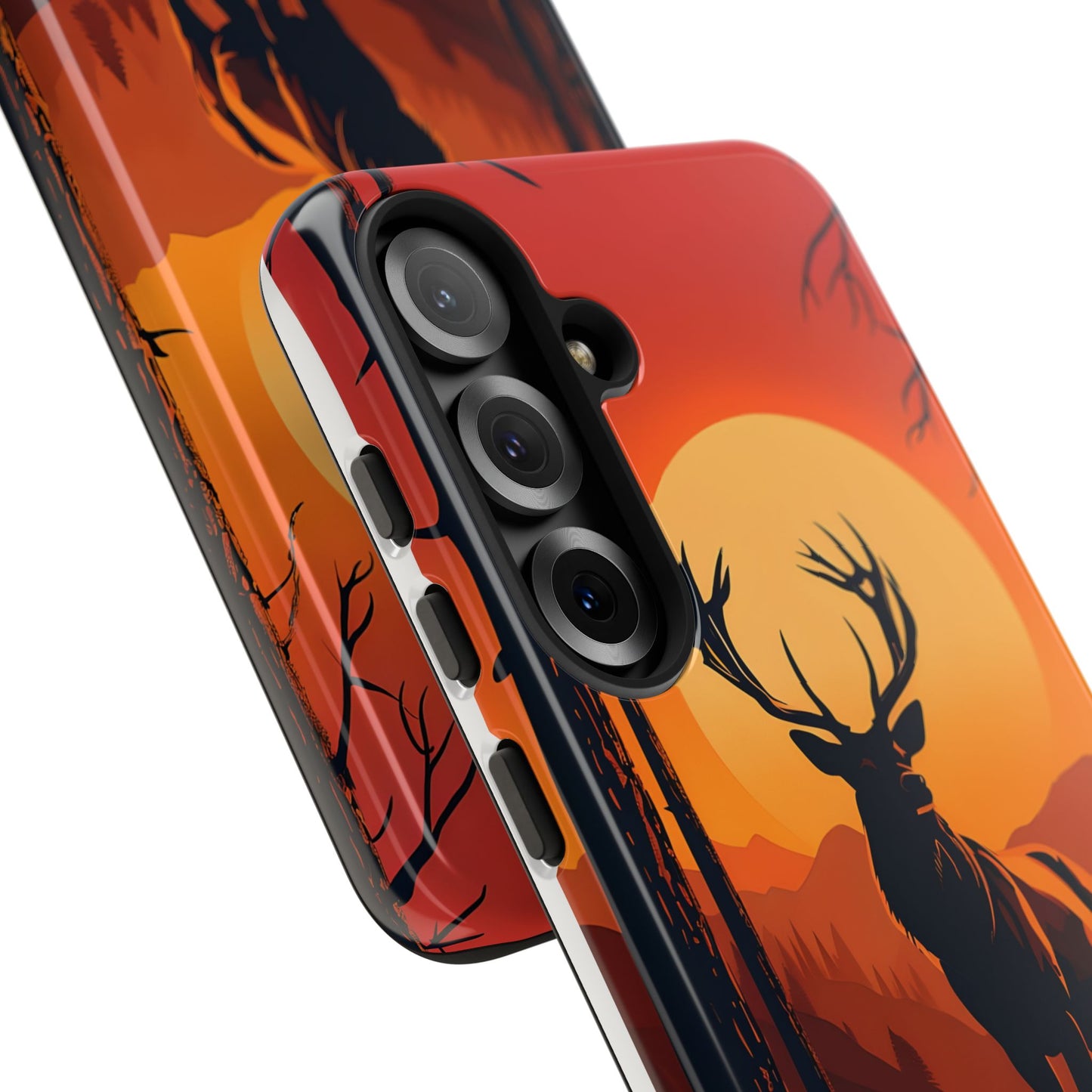 Wildlife Phone Case - Stag and Sunset Design for Nature Lovers
