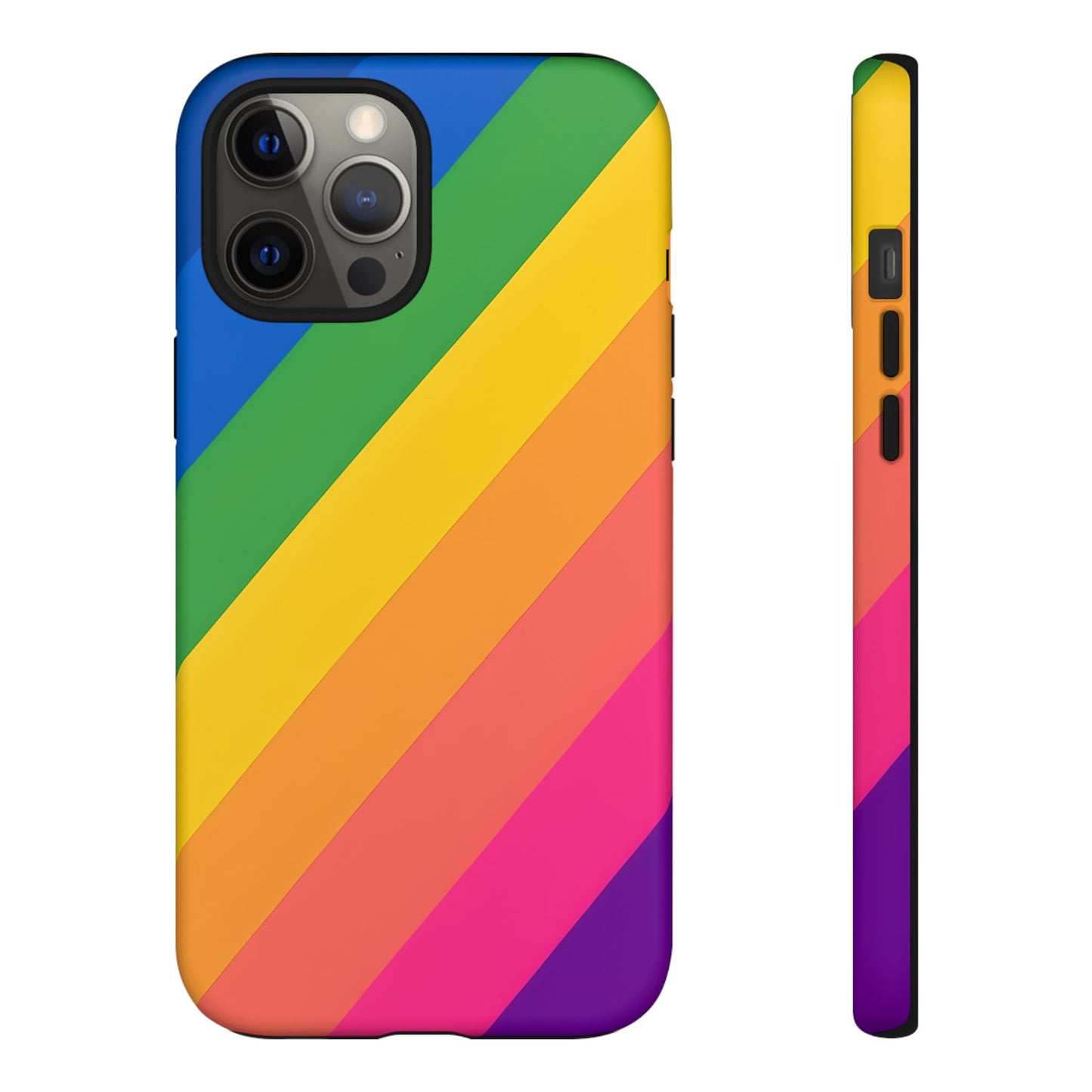 Vibrant Rainbow Phone Case - Tough & Stylish
