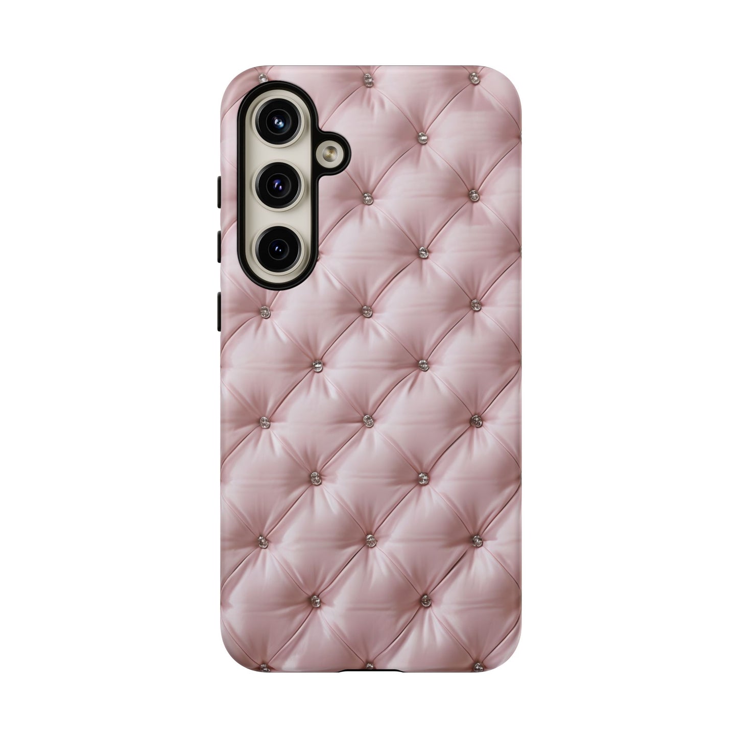 Luxury Pink Quilted Phone Case - Tough Cases for Stylish Protection