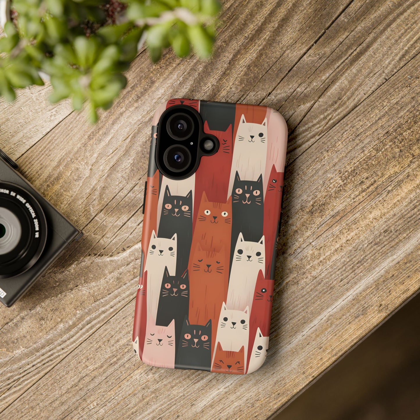 Playful Cat Phone Case - Tough & Stylish Purrfect for Cat Lovers