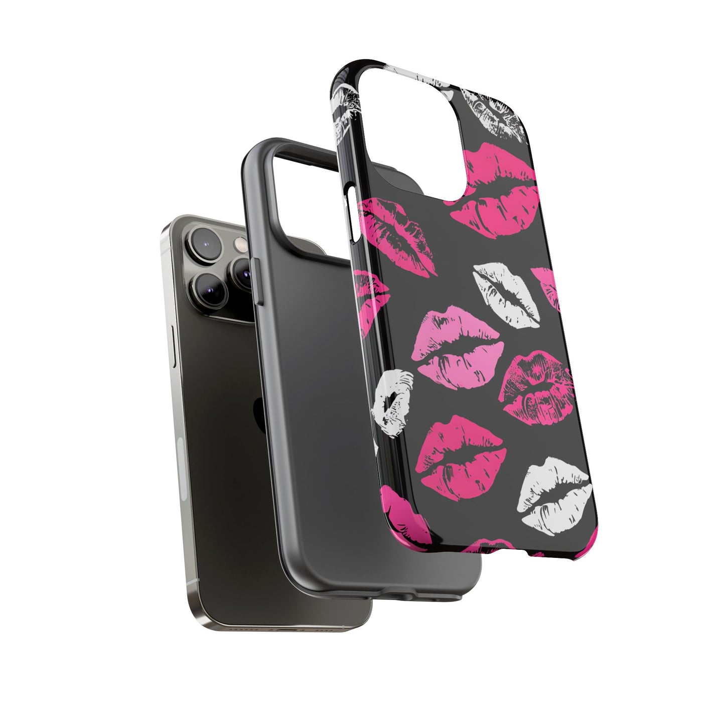 Lips Print iPhone Case - Stylish Tough Phone Cover