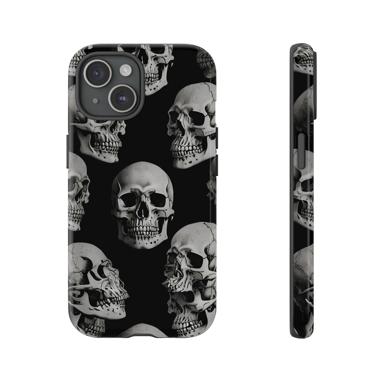 Skull Print Phone Case - Tough Cases for Bold Style
