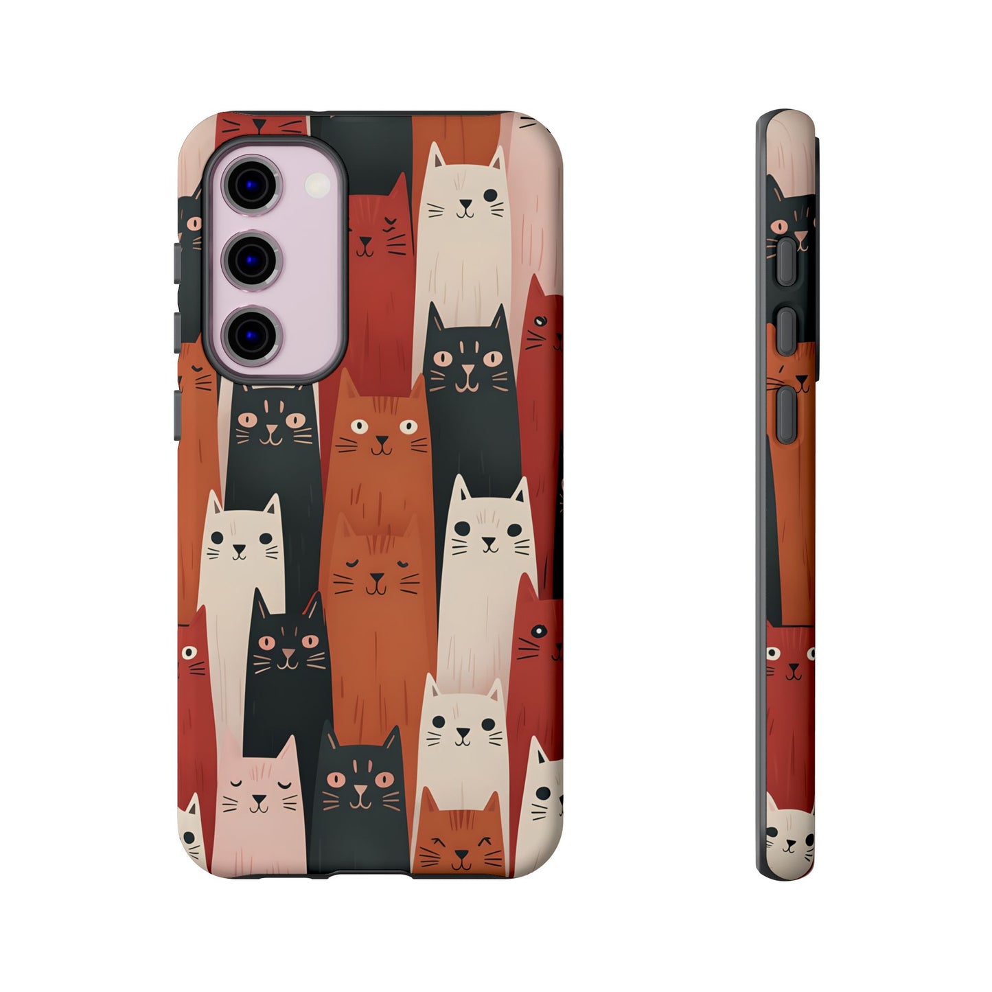Playful Cat Phone Case - Tough & Stylish Purrfect for Cat Lovers
