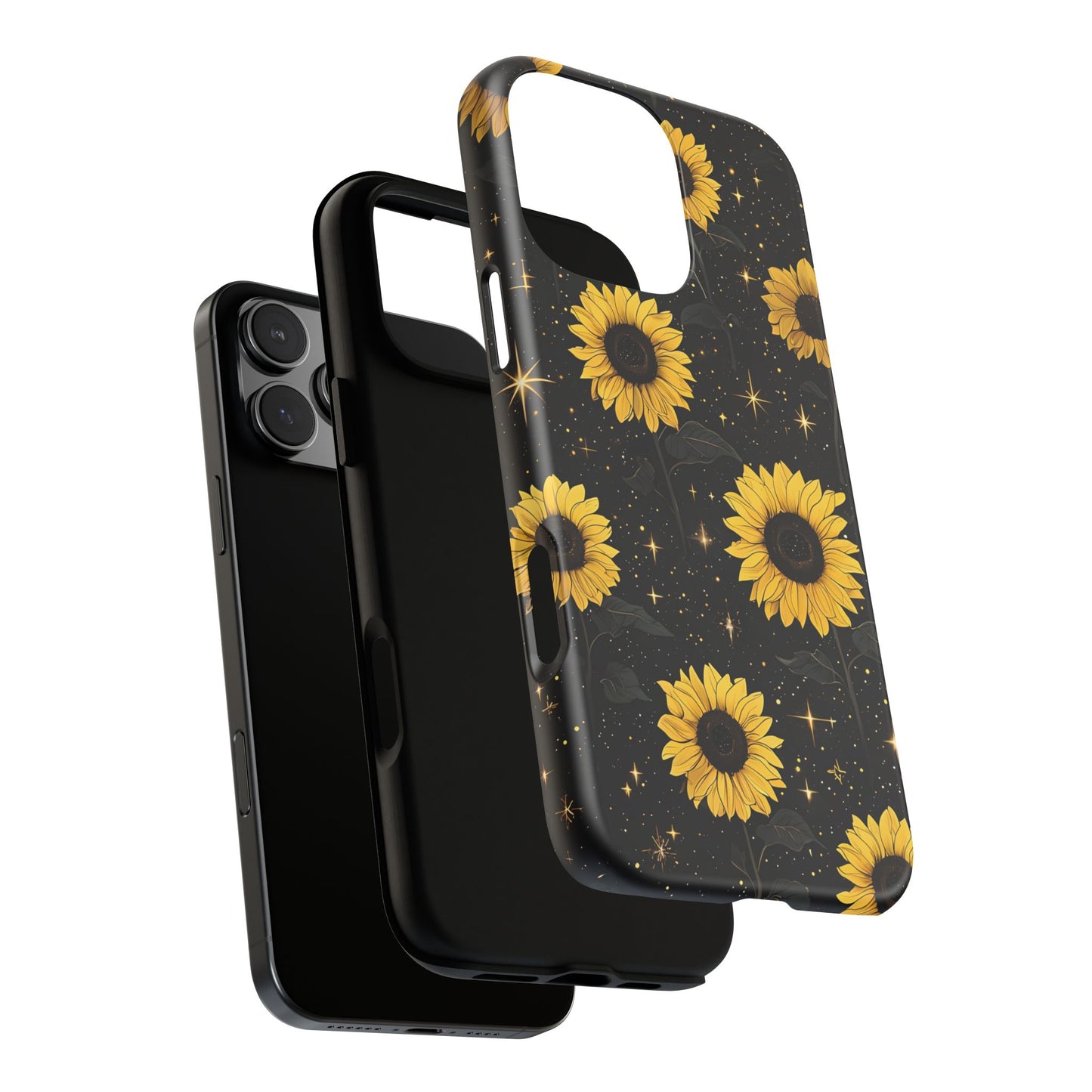 Sunflower Galaxy Tough Case - Durable Phone Cover with Floral Design