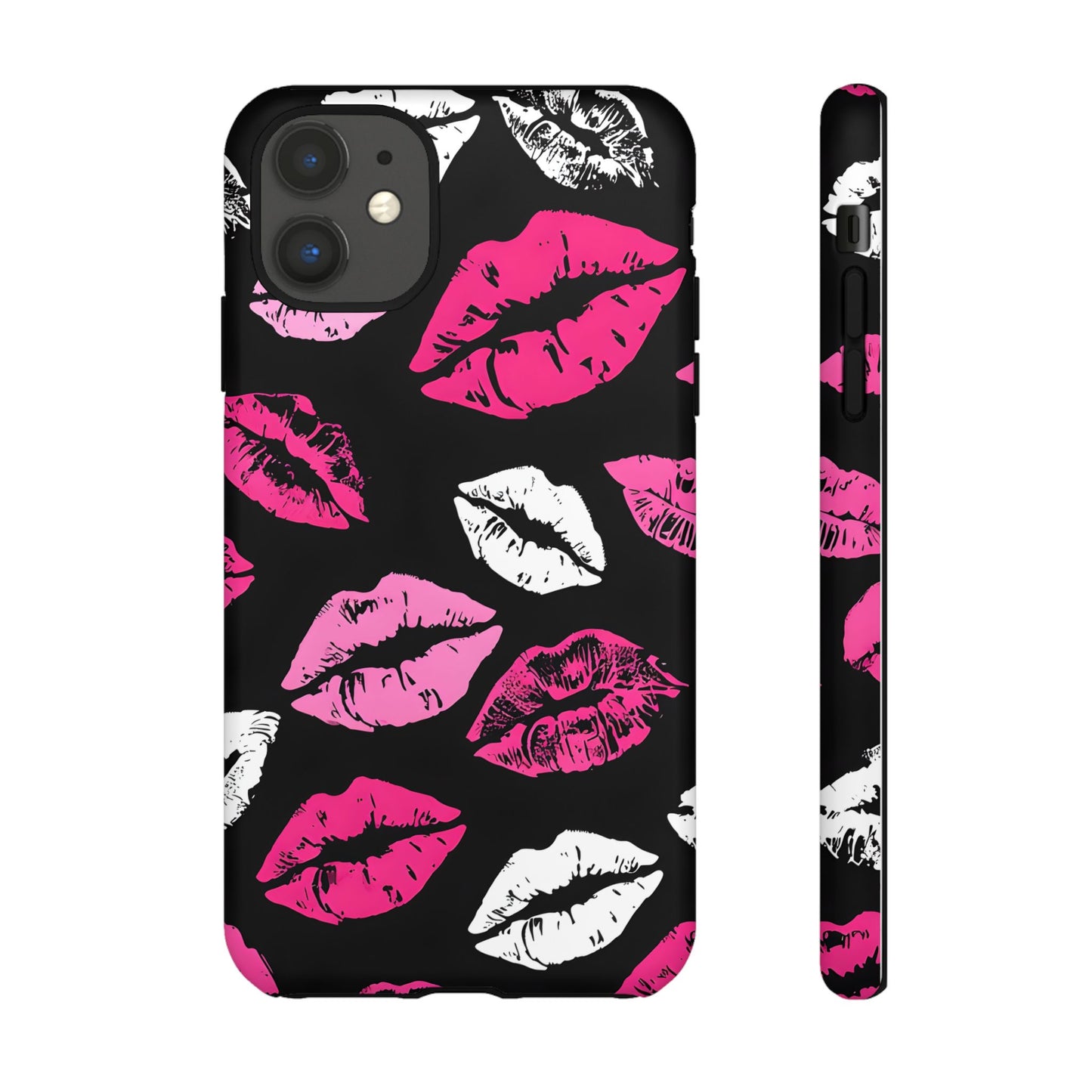 Lips Print iPhone Case - Stylish Tough Phone Cover
