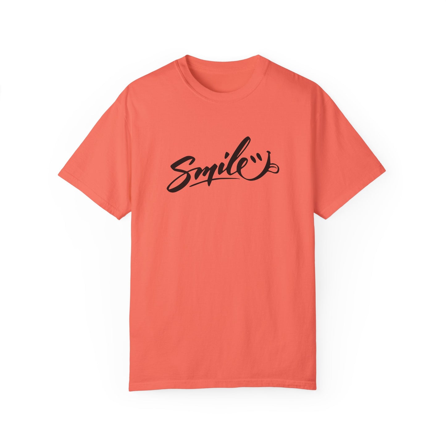 Unisex Smile T-Shirt | Garment-Dyed Cotton Tee for Everyday Joy