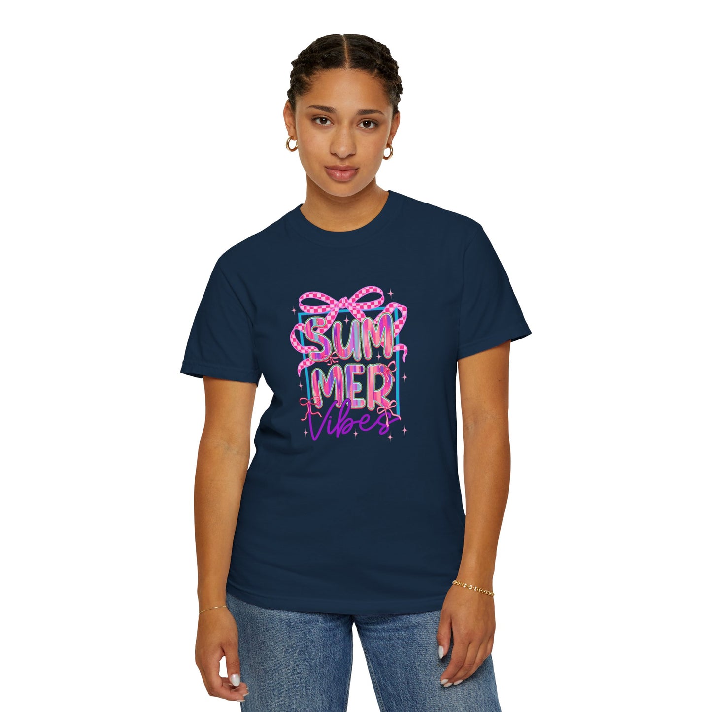 Summer Vibes Coquette Unisex Garment-Dyed T-Shirt