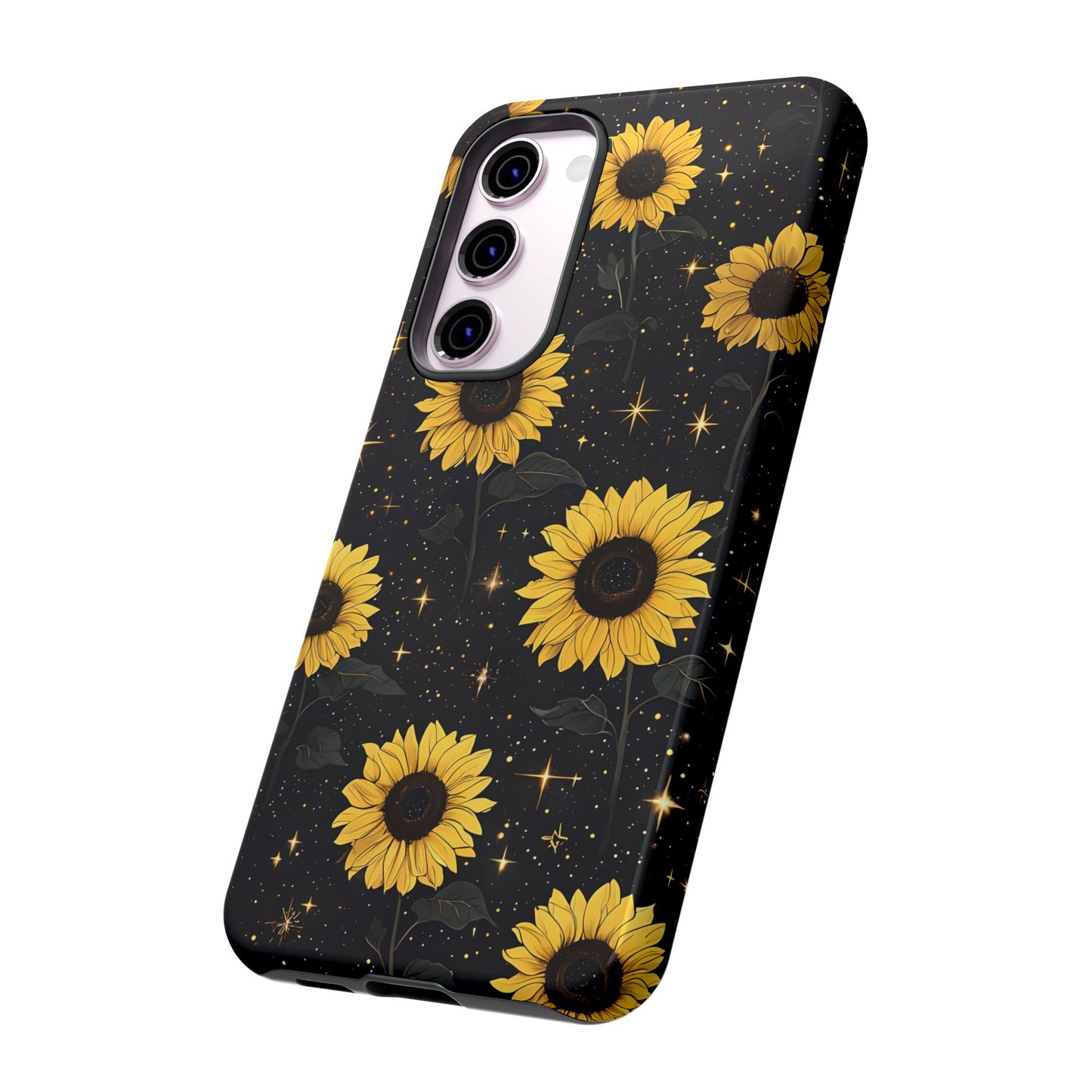 Sunflower Galaxy Tough Case - Durable Phone Cover with Floral Design