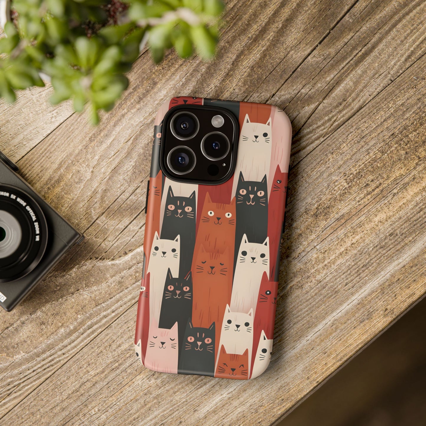 Playful Cat Phone Case - Tough & Stylish Purrfect for Cat Lovers
