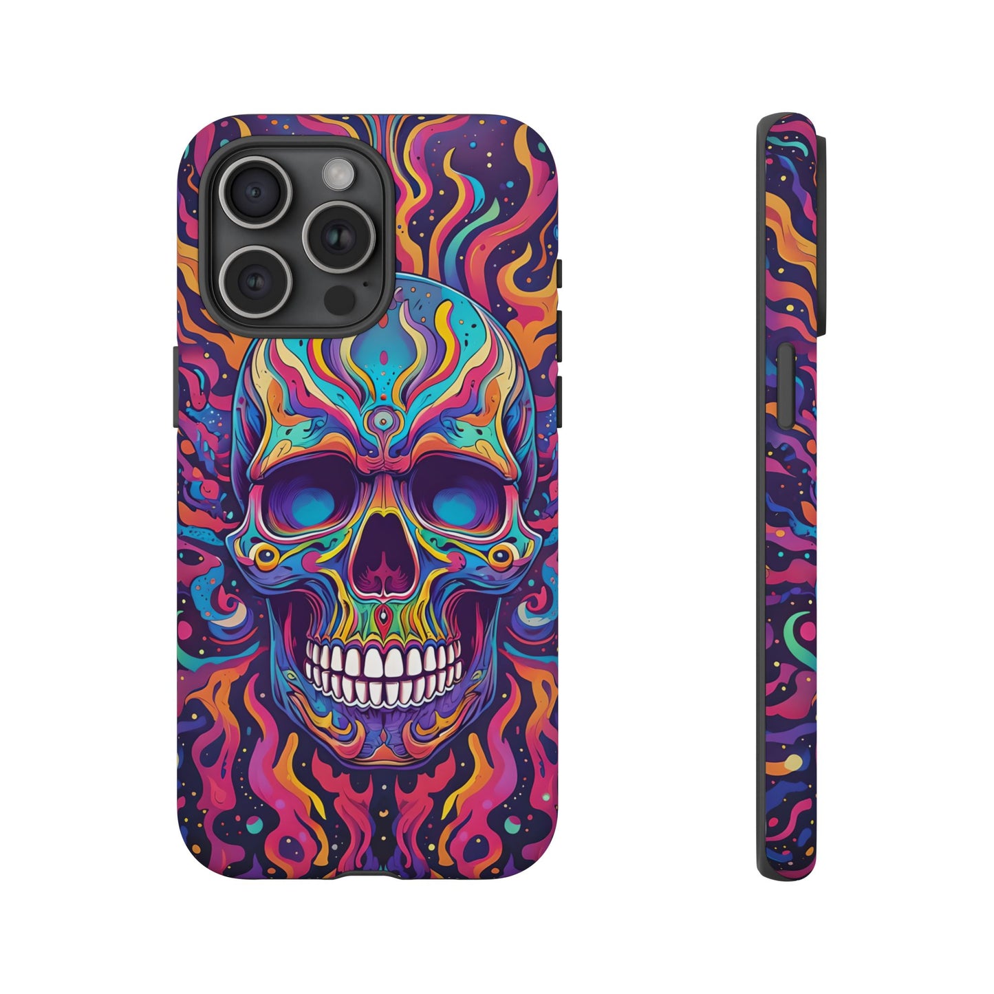 Colorful Skull Phone Case - Tough Cases for Bold Personalities