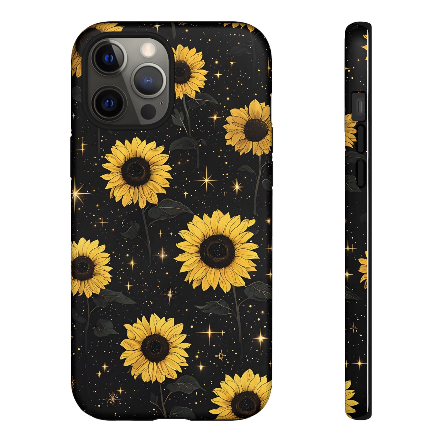 Sunflower Galaxy Tough Case - Durable Phone Cover with Floral Design