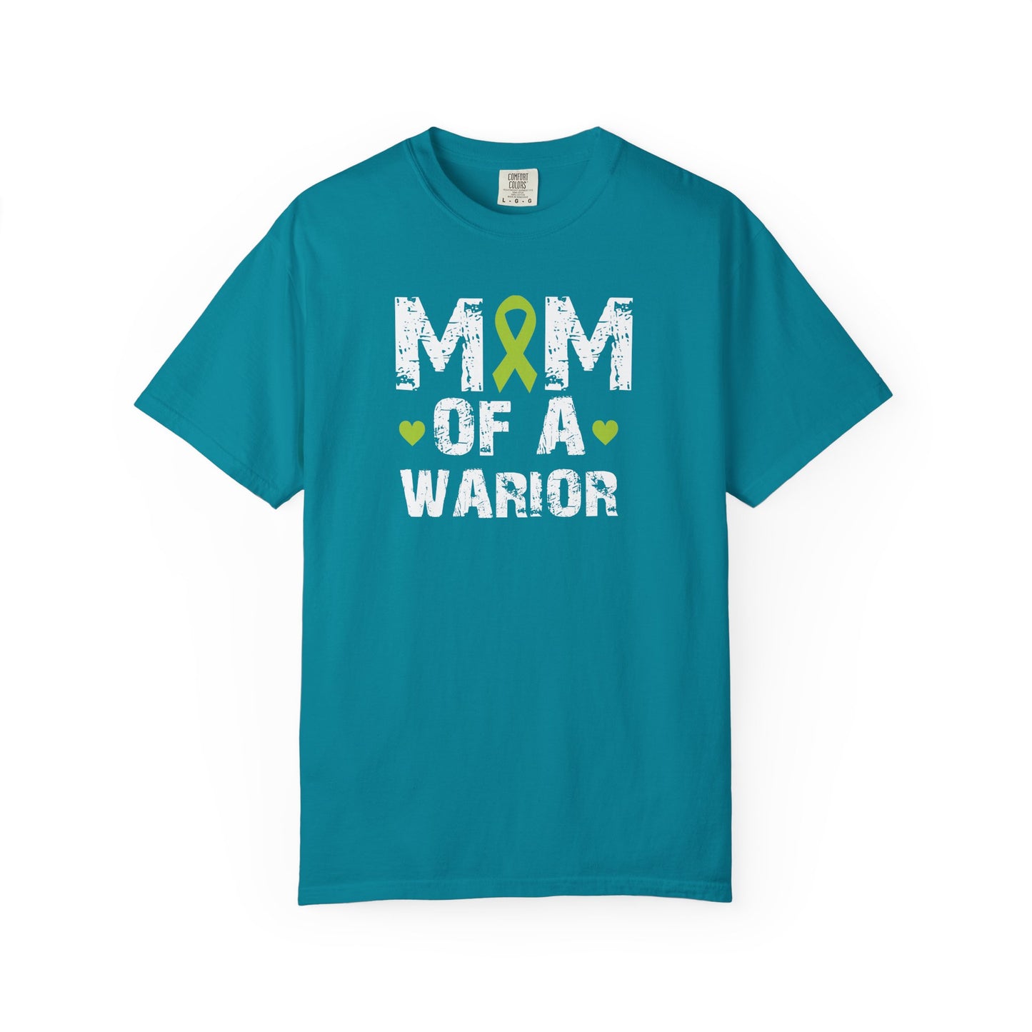 Mom of a Warrior T-Shirt, Garment-Dyed Tee for Support, Awareness Gift, Fight Against Cancer, Mother's Day Apparel