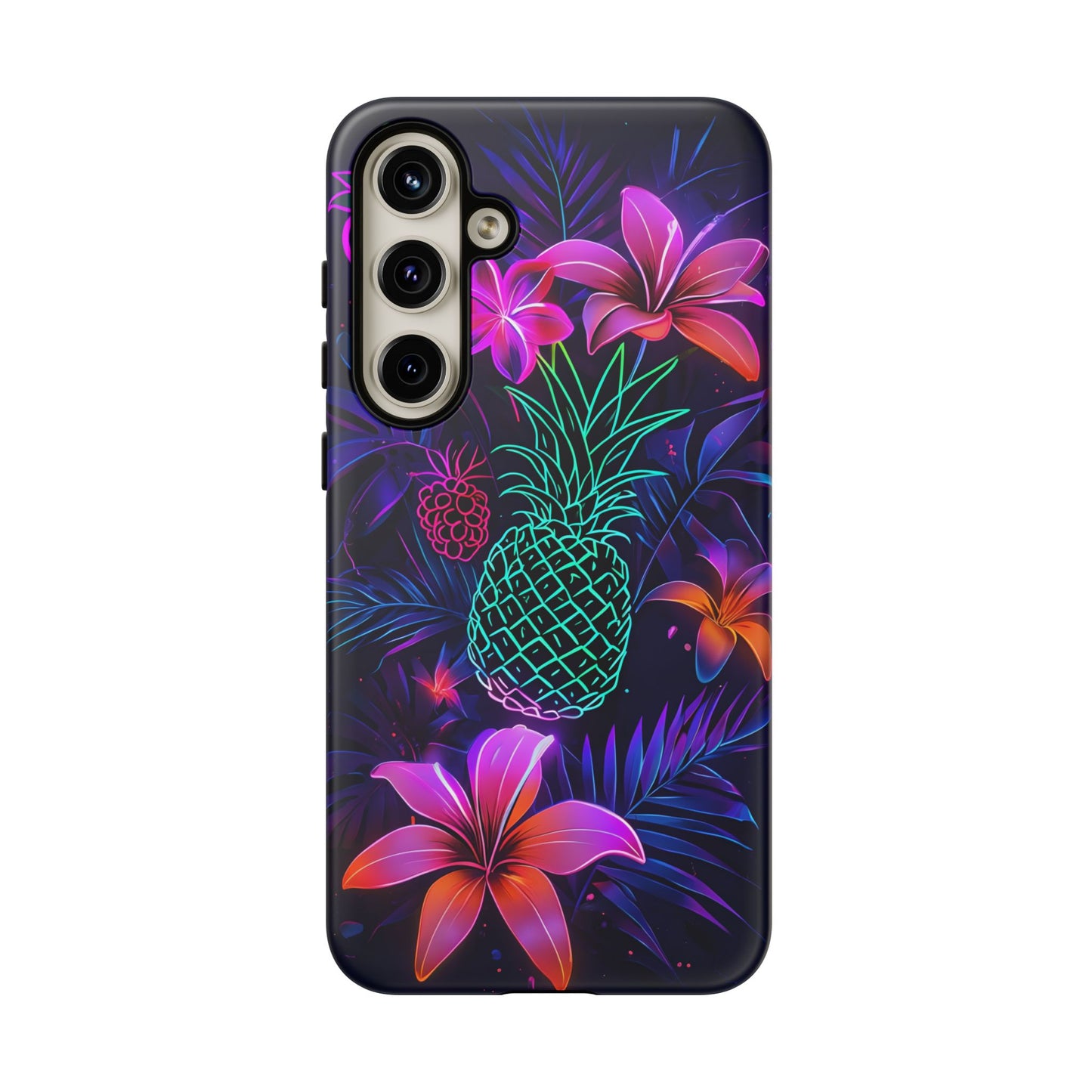Tough Cases - Tropical Neon Floral iPhone Case