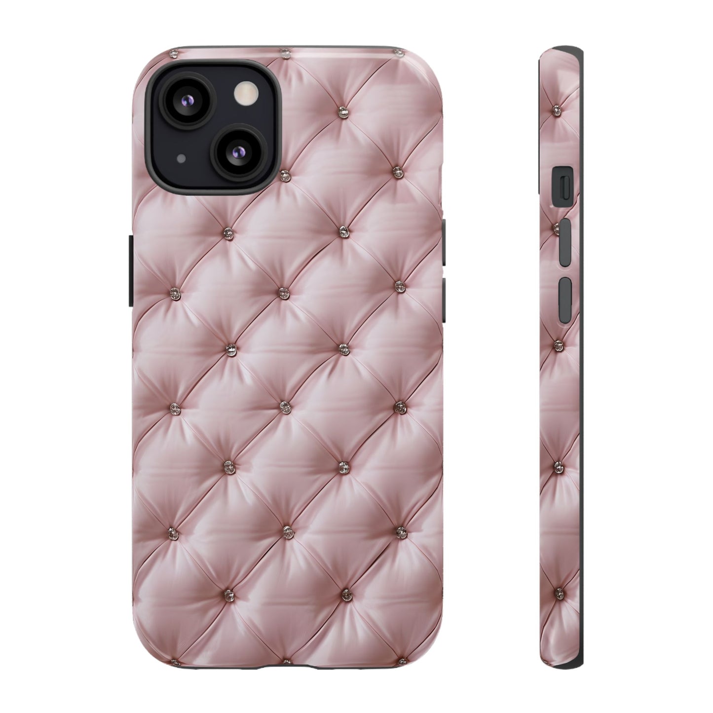 Luxury Pink Quilted Phone Case - Tough Cases for Stylish Protection