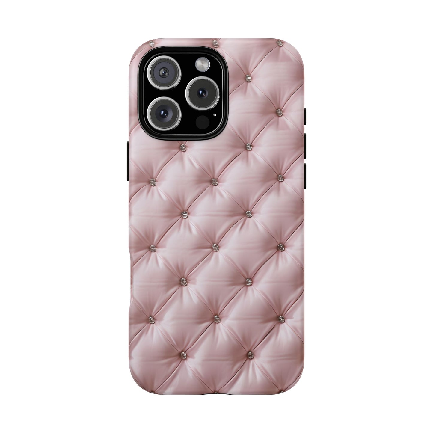 Luxury Pink Quilted Phone Case - Tough Cases for Stylish Protection