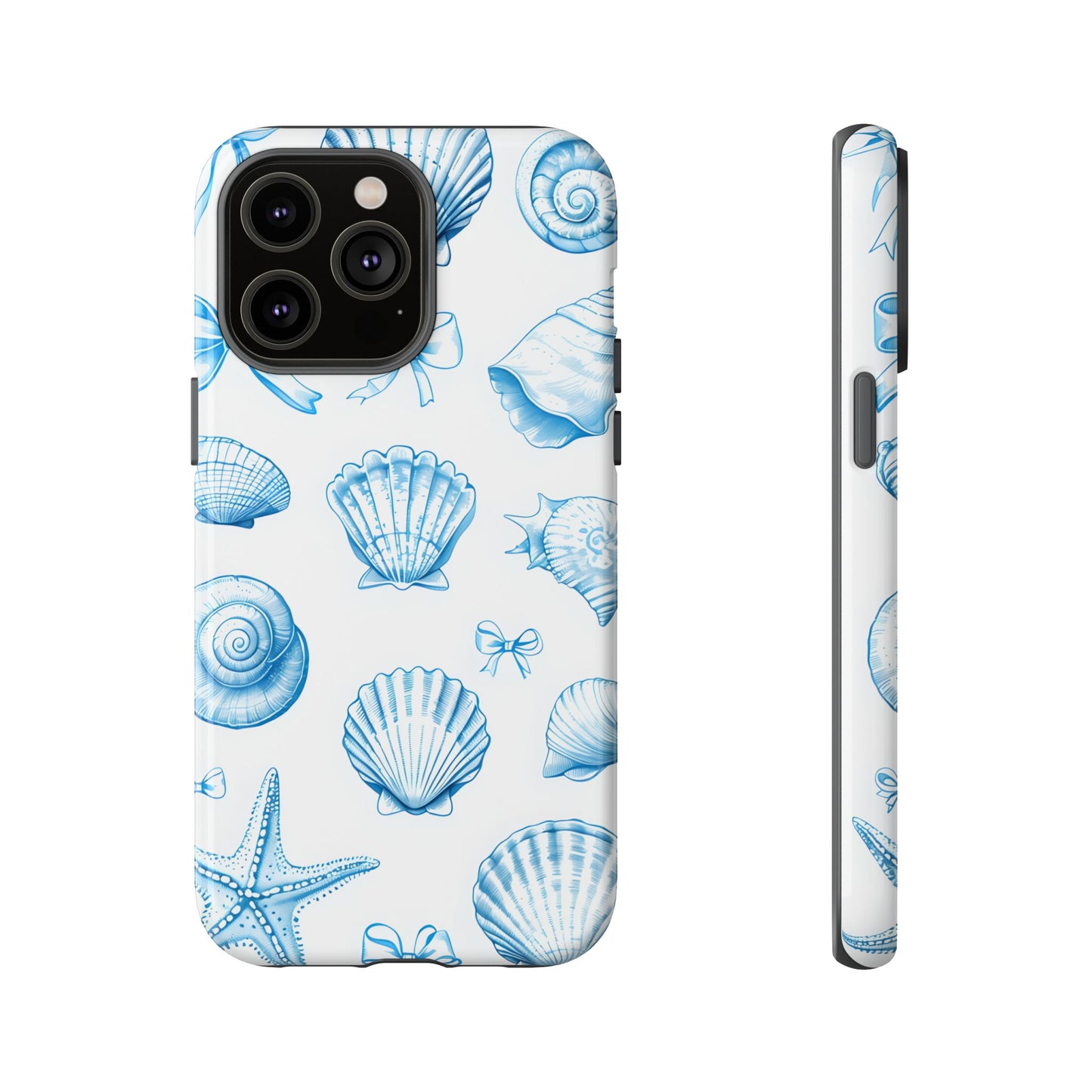 Coquette-Coastal Ocean-Themed Phone Case - Seashell and Starfish Design