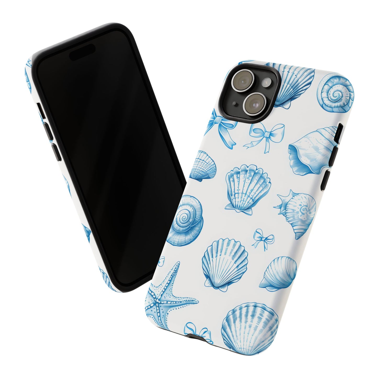 Coquette-Coastal Ocean-Themed Phone Case - Seashell and Starfish Design