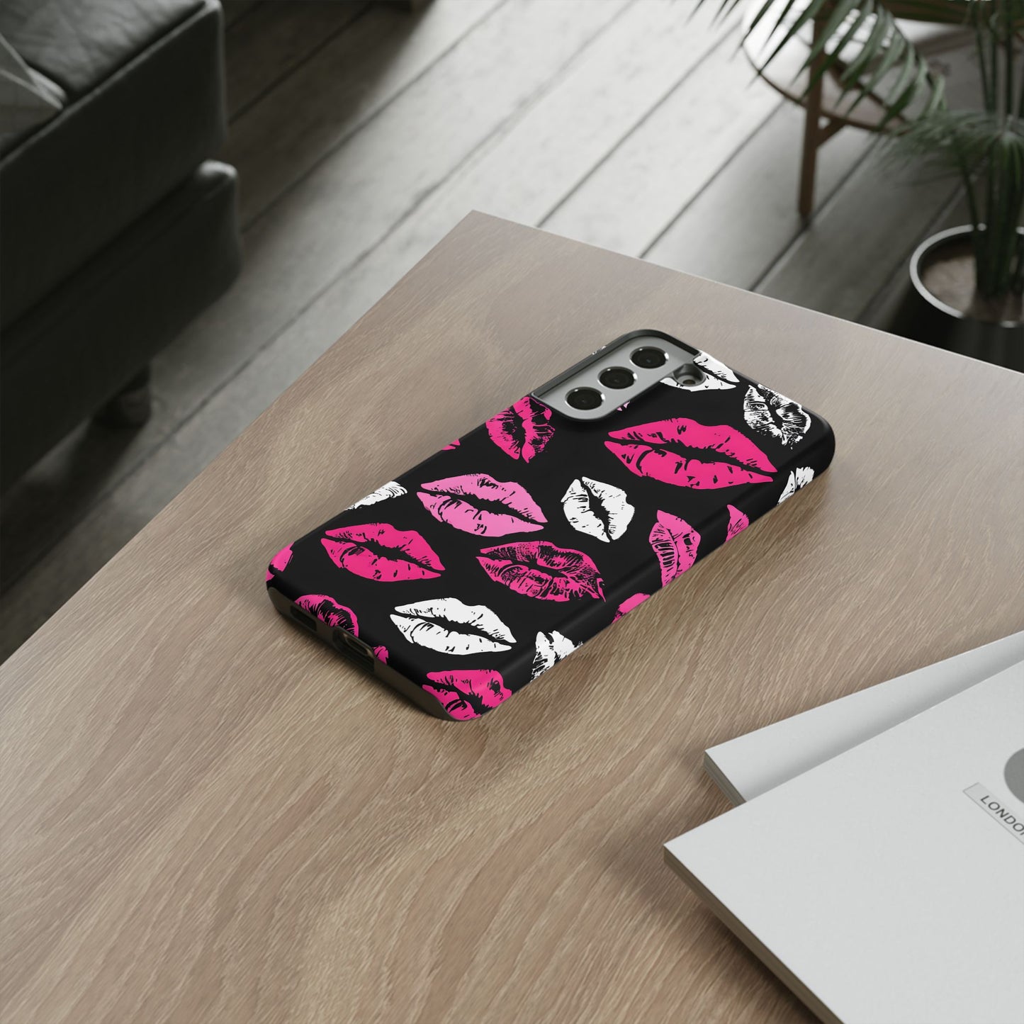 Lips Print iPhone Case - Stylish Tough Phone Cover