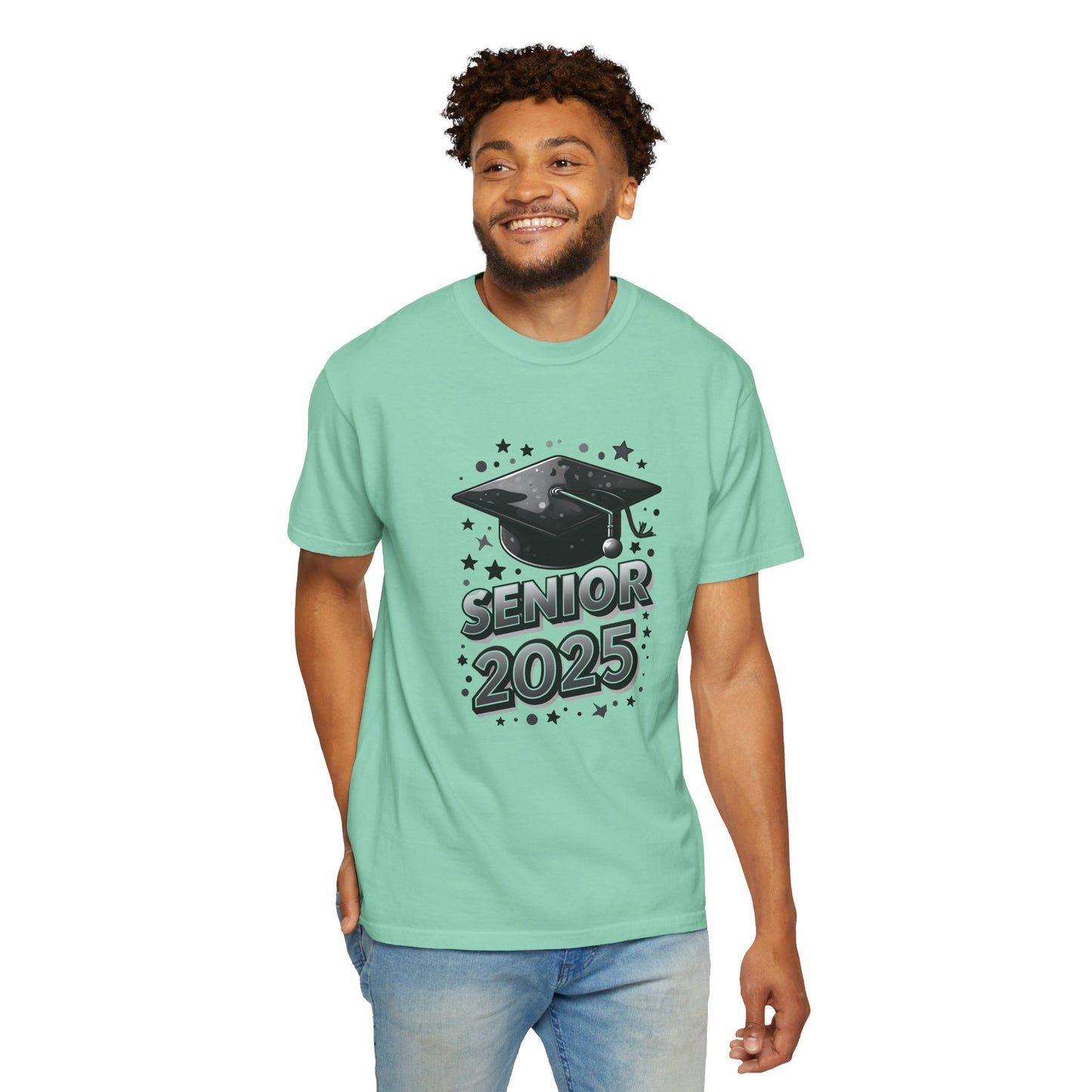 Senior 2025 Unisex Garment-Dyed T-Shirt - Graduation Celebration Tee