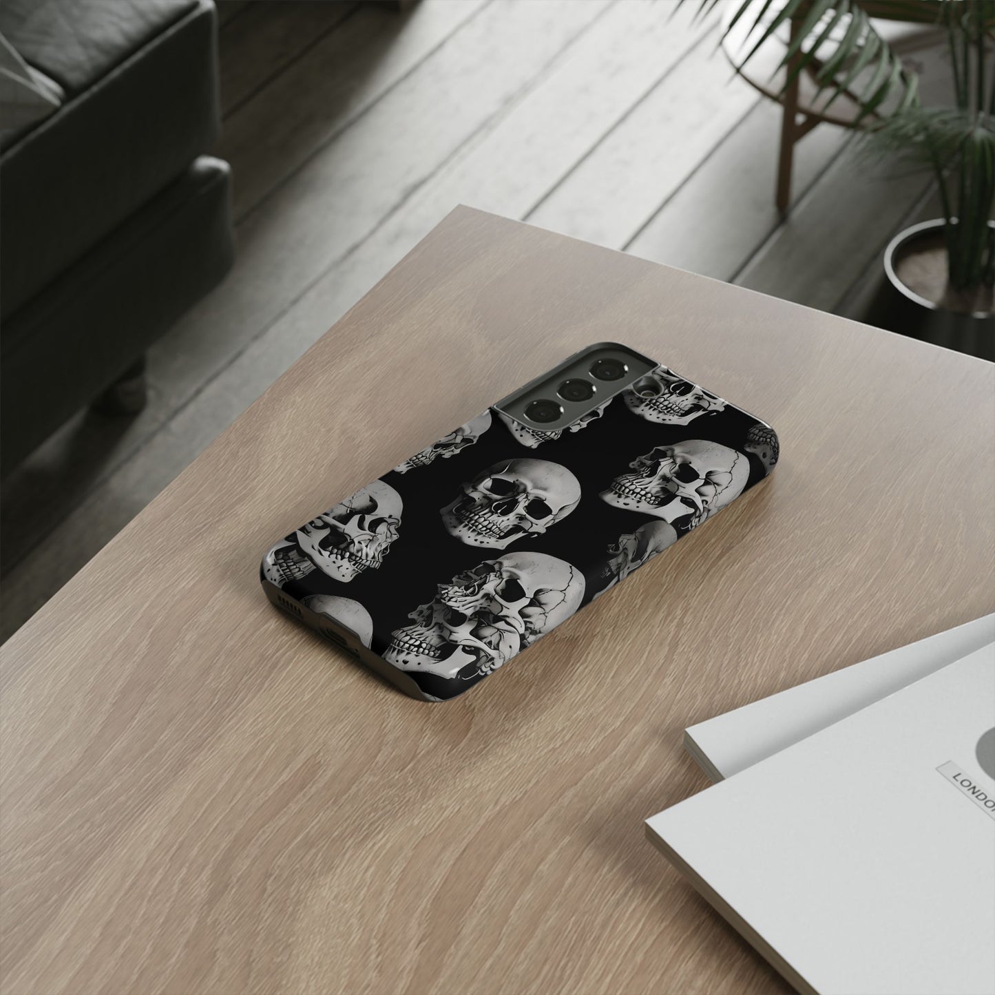 Skull Print Phone Case - Tough Cases for Bold Style