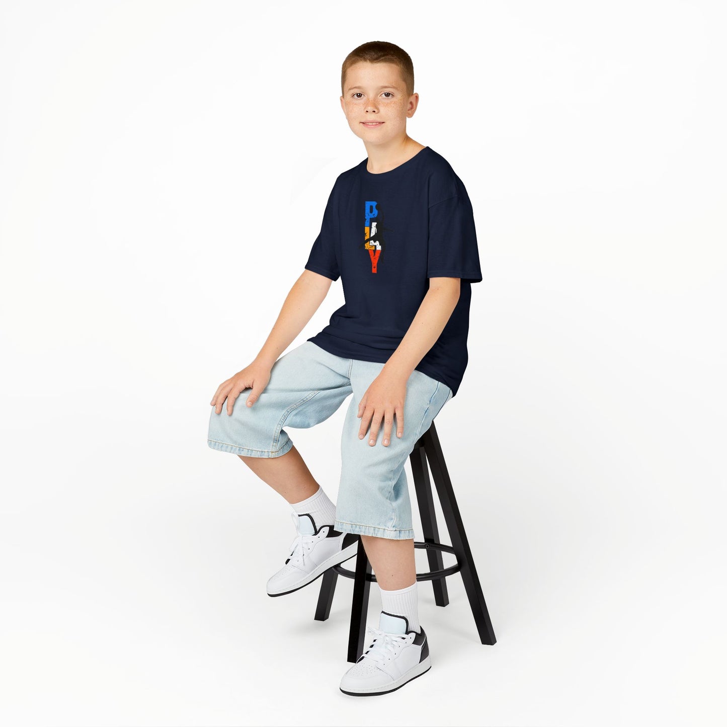 Playful Basketball Kids Tee - Fun Cotton Shirt for Young Athletes
