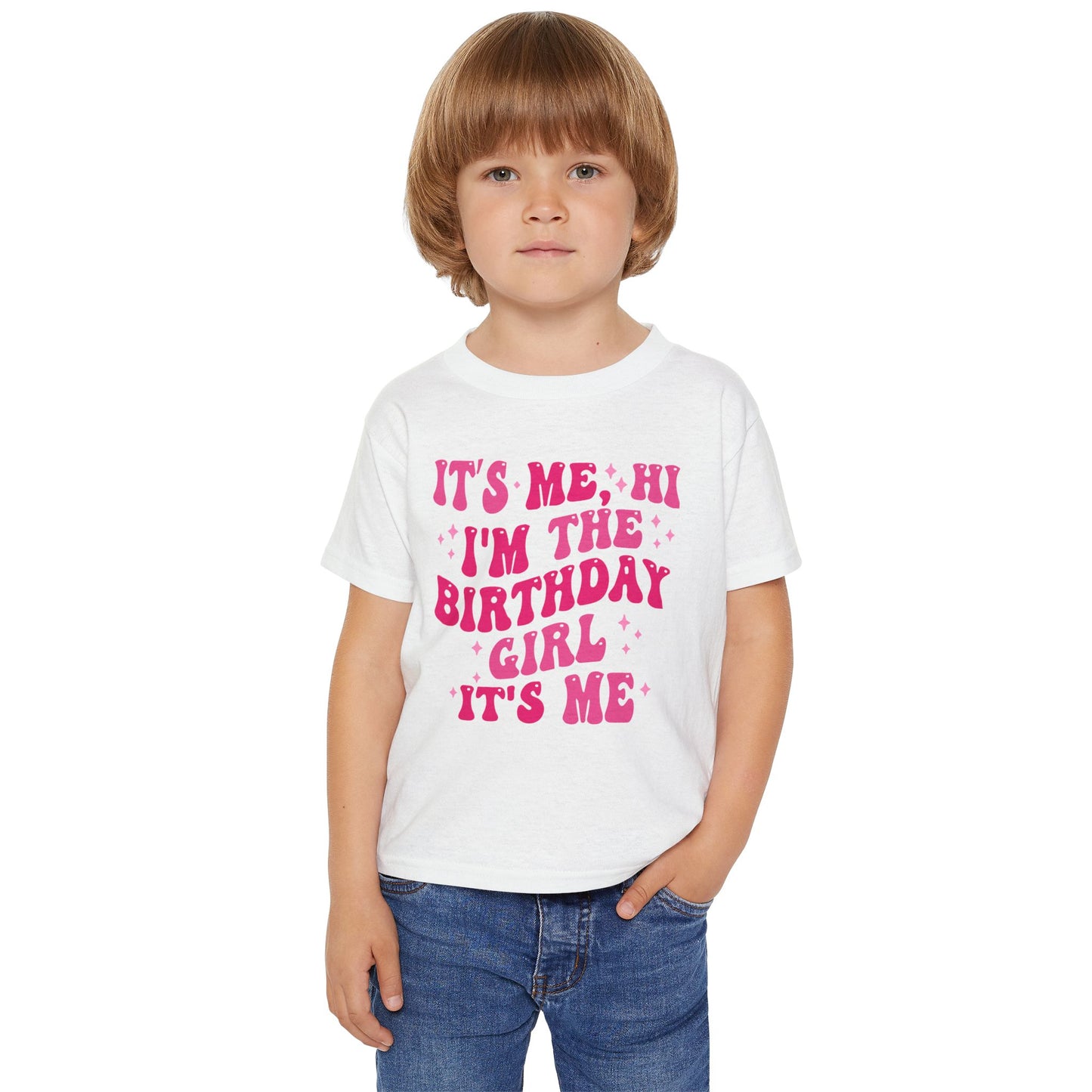MADI (6) Birthday Girl Toddler T-Shirt - Personalized for Ages 6