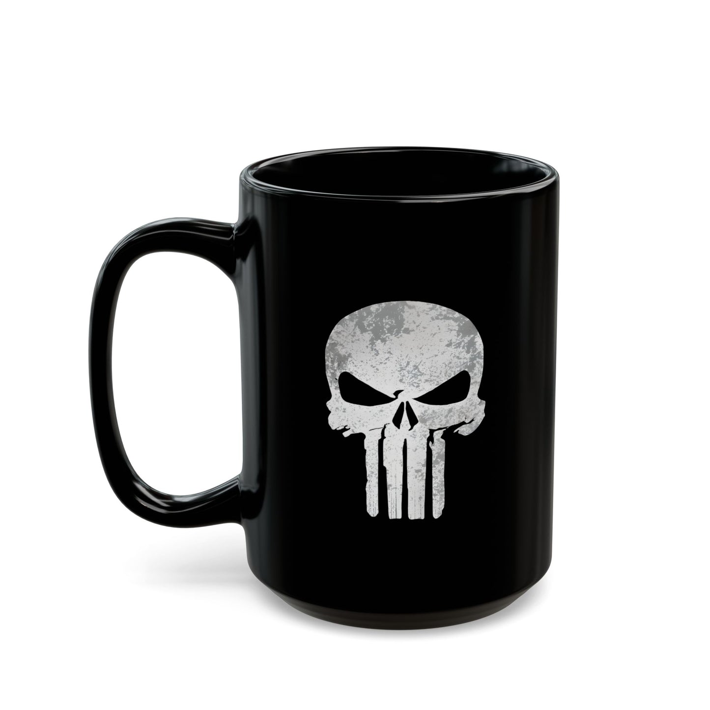 Gothic Skull Coffee Mug - 15oz - Dark Aesthetic for Punisher Fans
