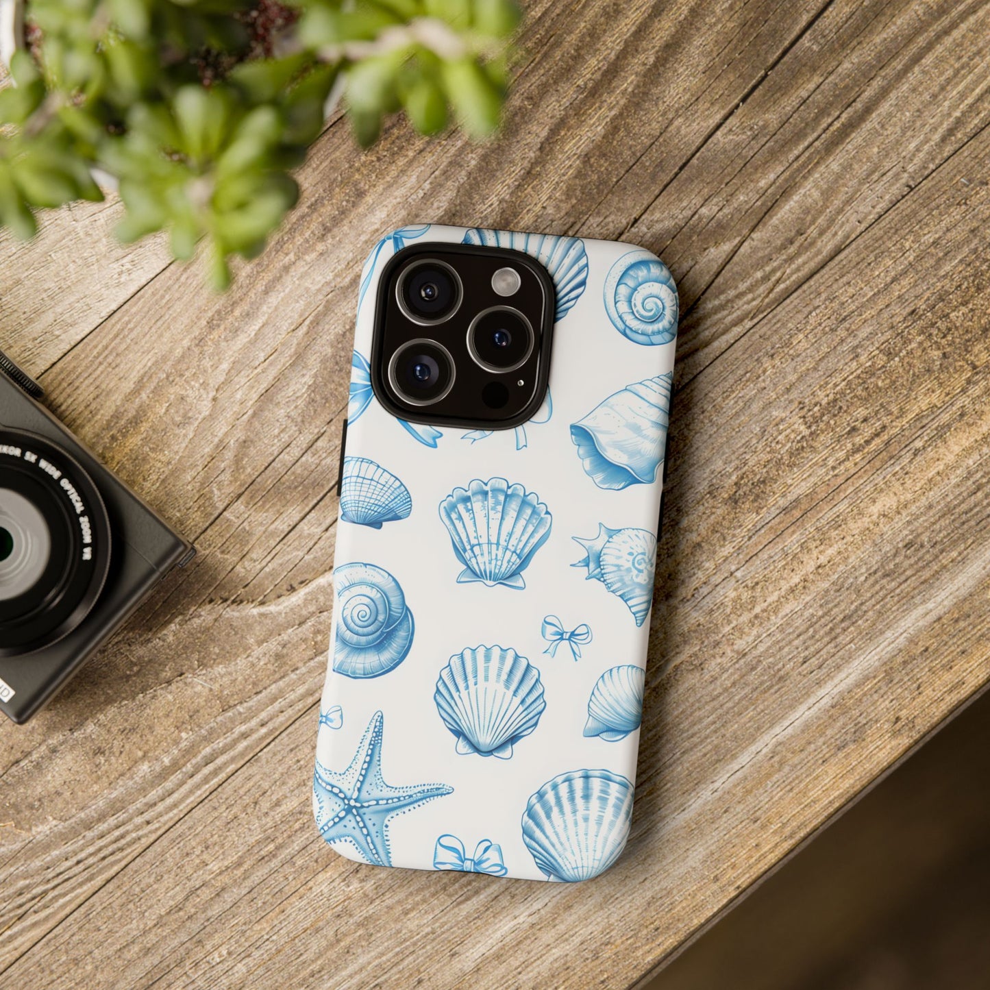 Coquette-Coastal Ocean-Themed Phone Case - Seashell and Starfish Design