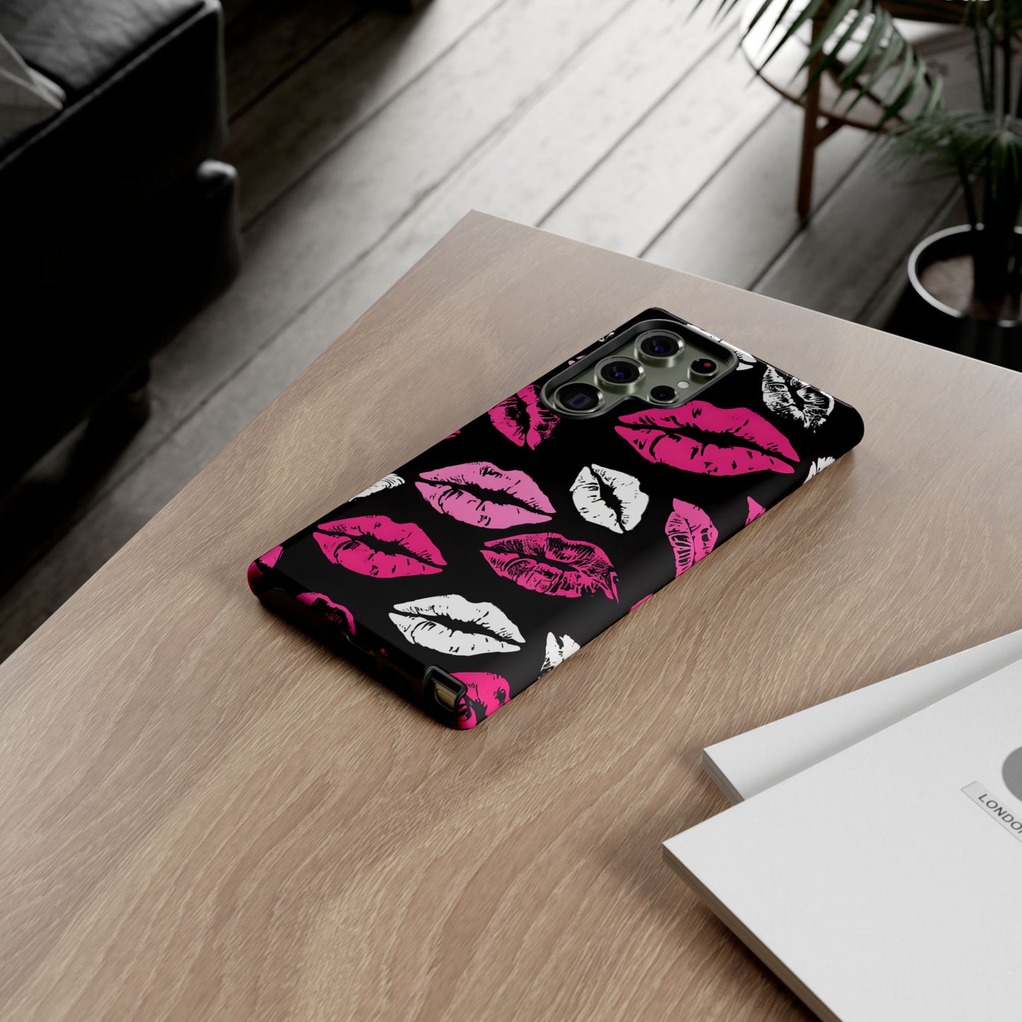 Lips Print iPhone Case - Stylish Tough Phone Cover