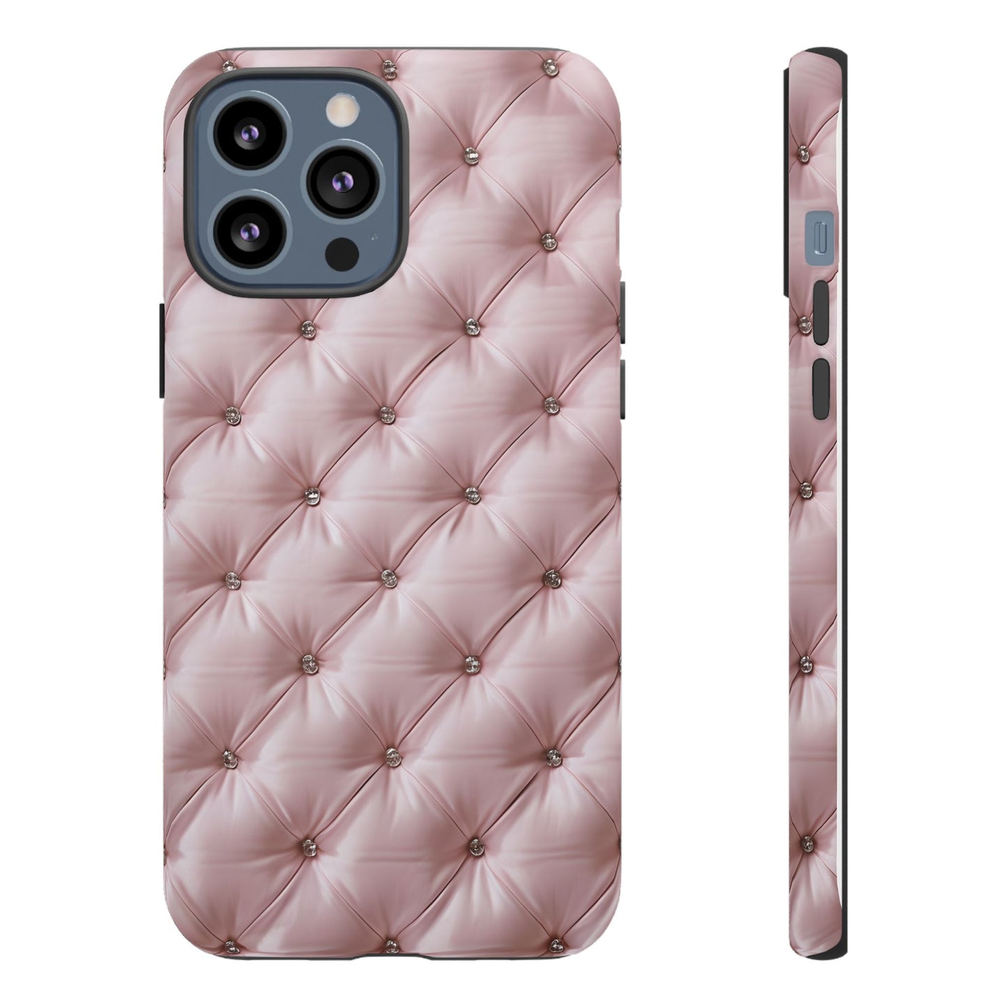 Luxury Pink Quilted Phone Case - Tough Cases for Stylish Protection