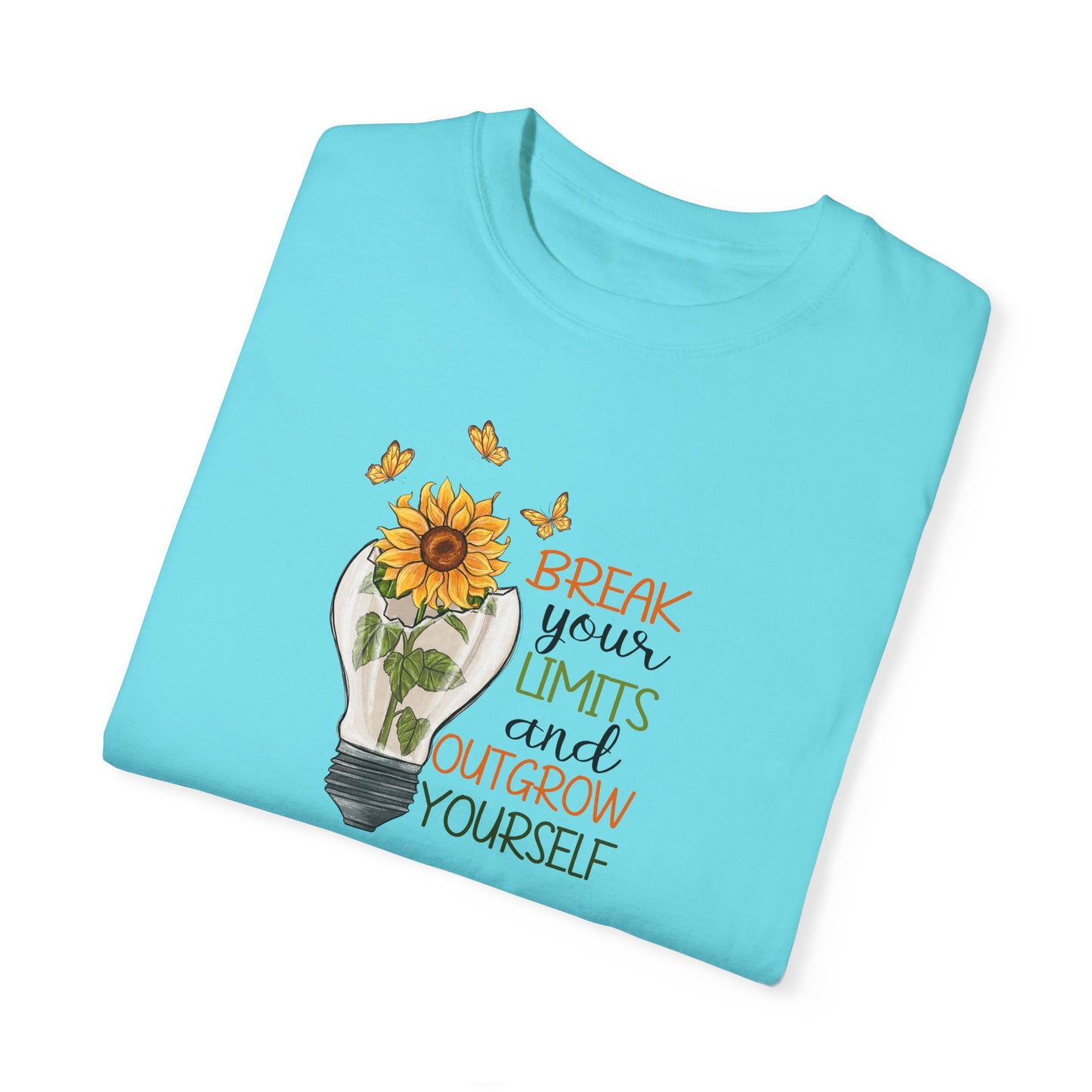 Inspiring Unisex T-Shirt - "Break Your Limits" Floral Design
