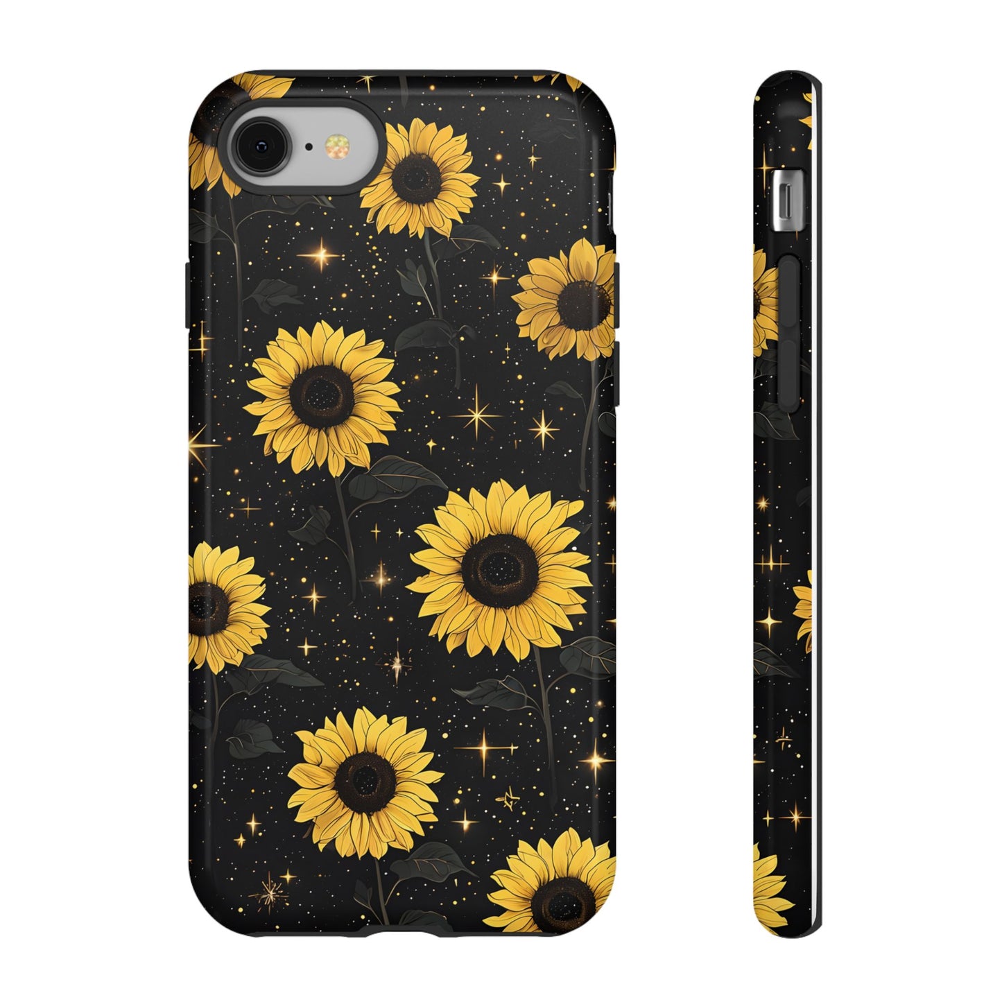 Sunflower Galaxy Tough Case - Durable Phone Cover with Floral Design
