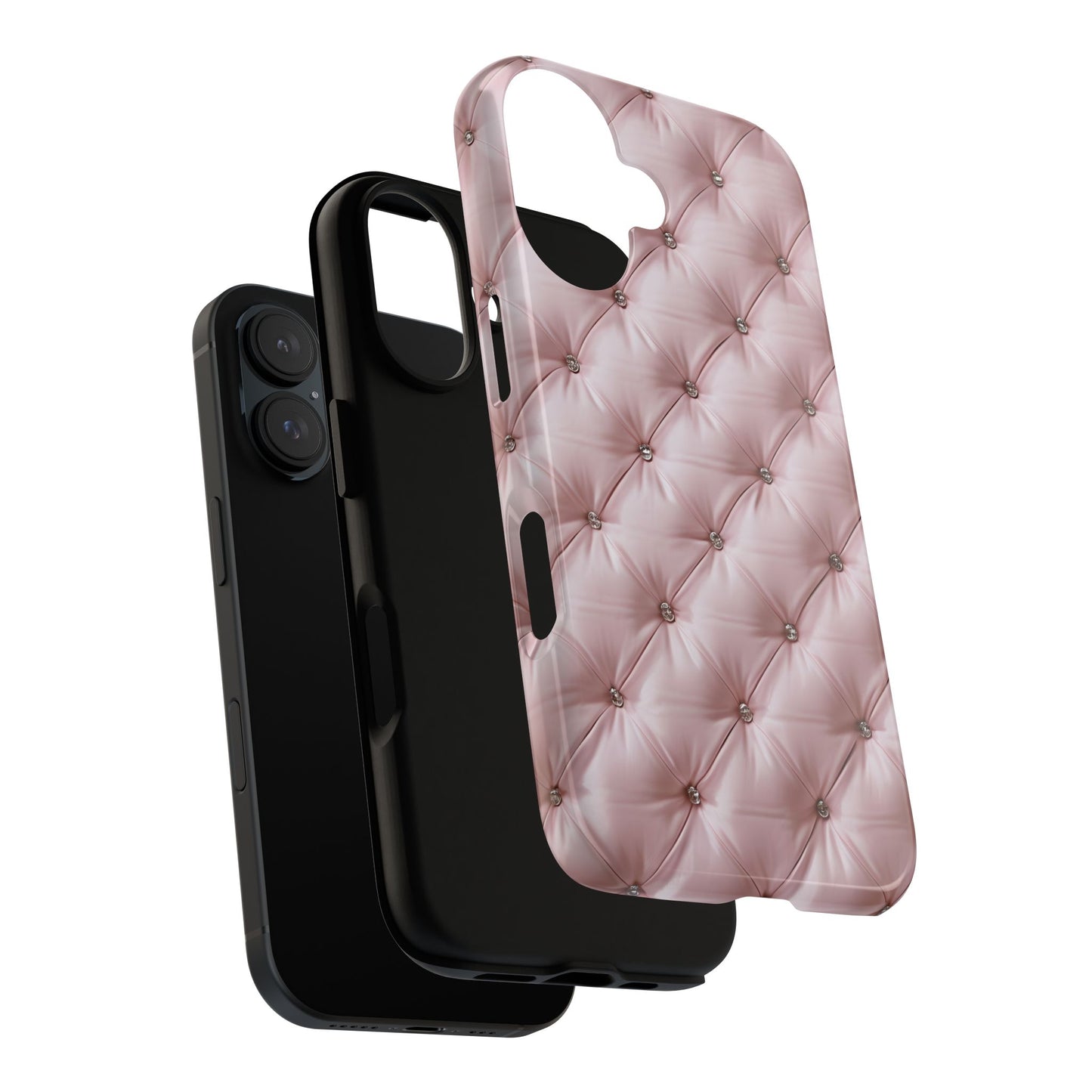 Luxury Pink Quilted Phone Case - Tough Cases for Stylish Protection