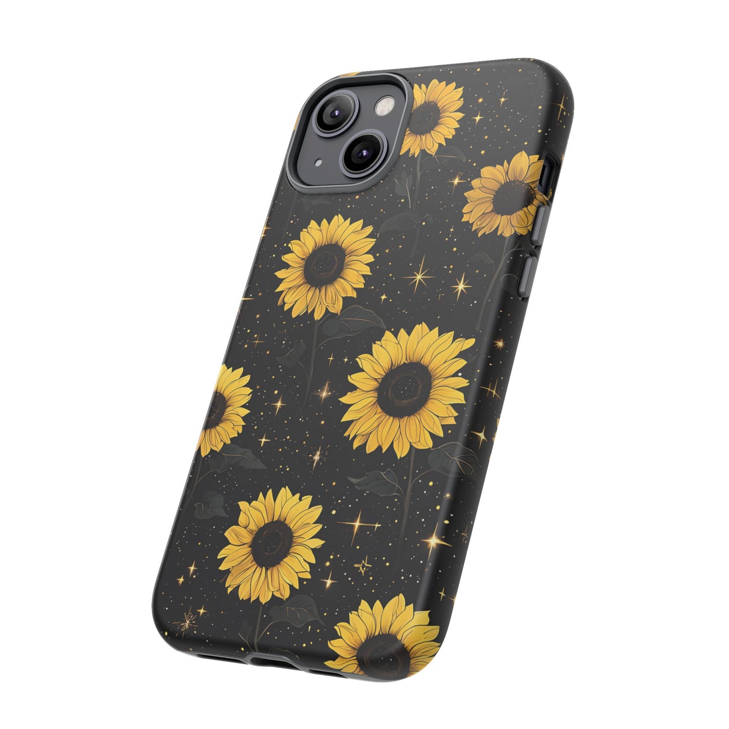 Sunflower Galaxy Tough Case - Durable Phone Cover with Floral Design