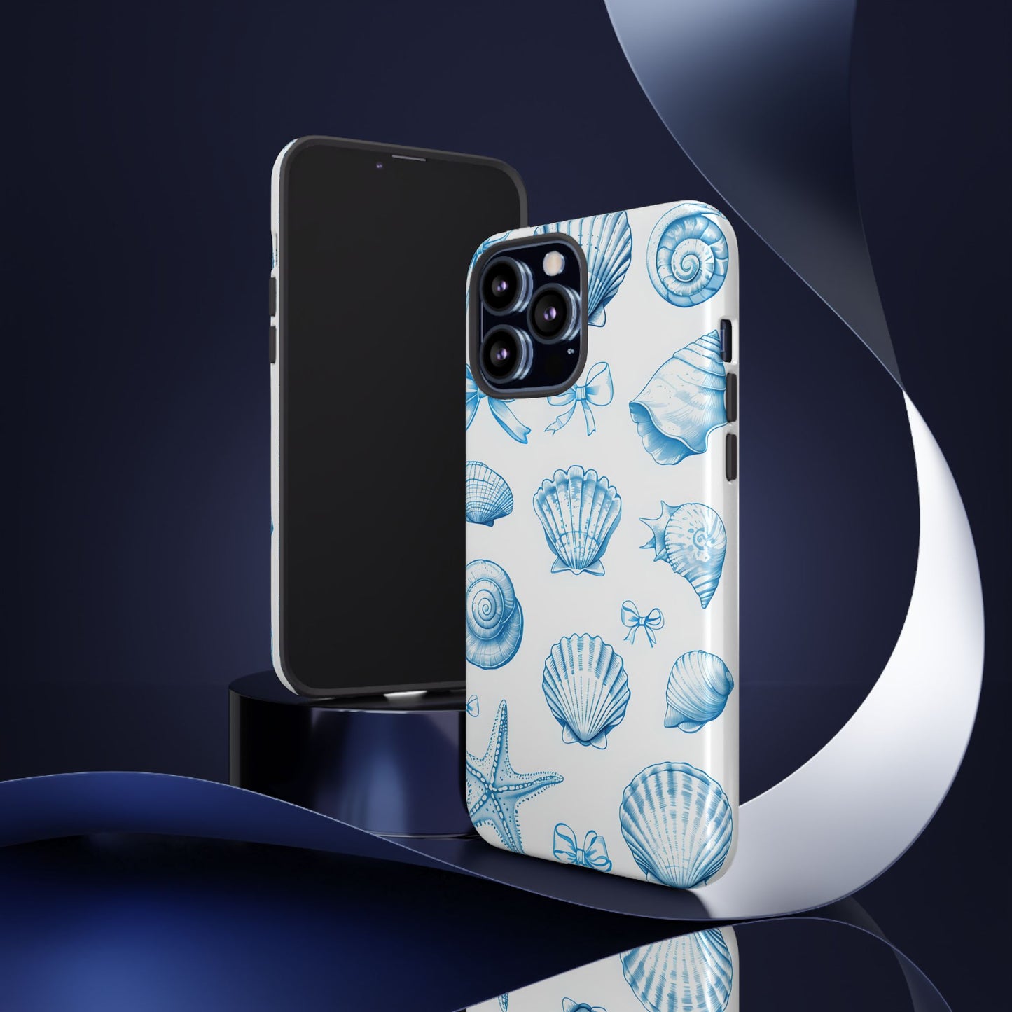 Coquette-Coastal Ocean-Themed Phone Case - Seashell and Starfish Design