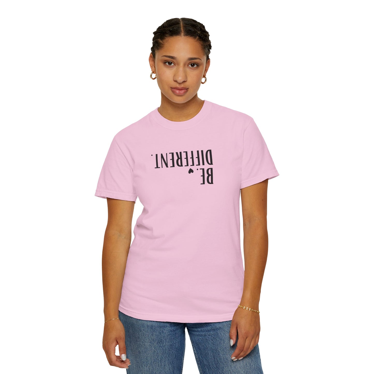 Unisex Garment-Dyed 'Be Different' T-shirt - Comfortable & Casual Style