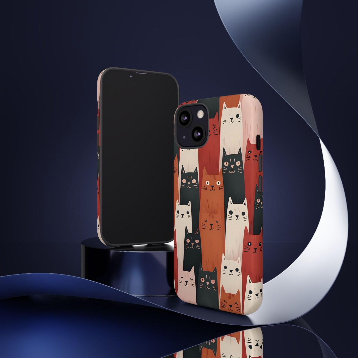 Playful Cat Phone Case - Tough & Stylish Purrfect for Cat Lovers