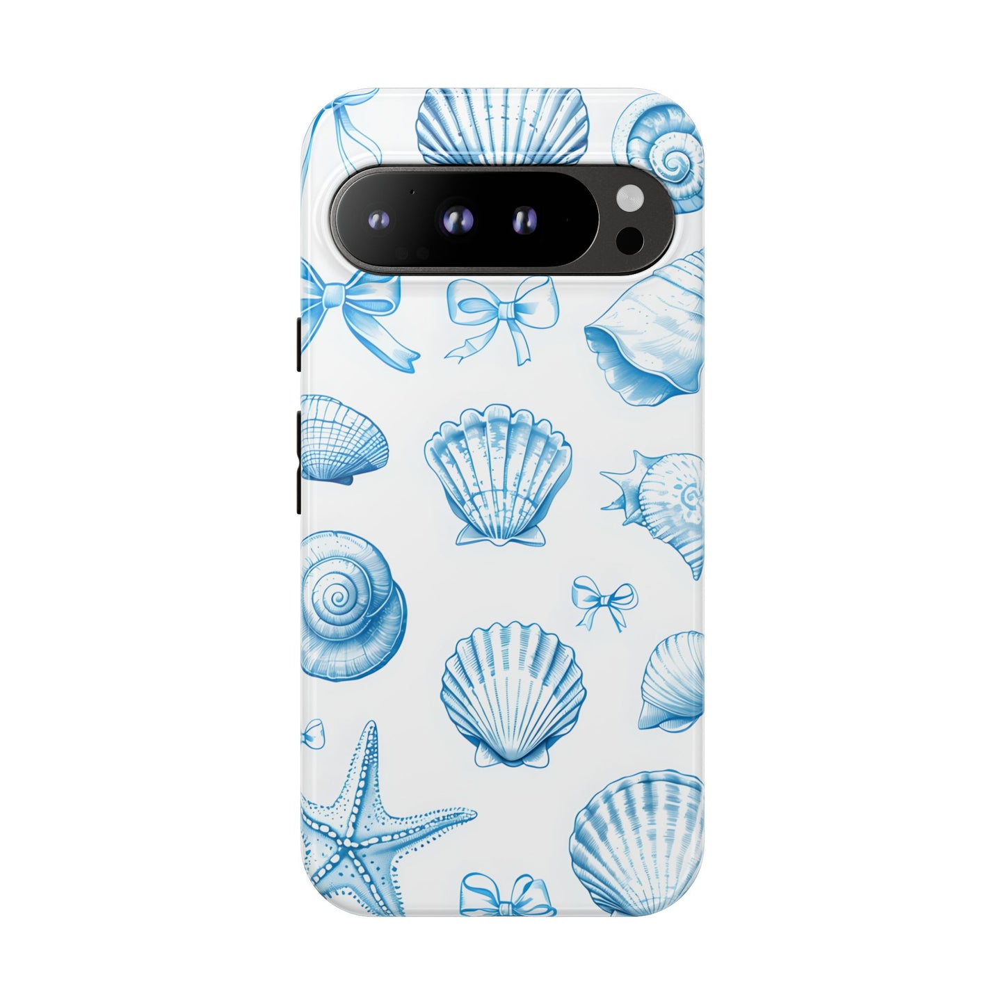 Coquette-Coastal Ocean-Themed Phone Case - Seashell and Starfish Design