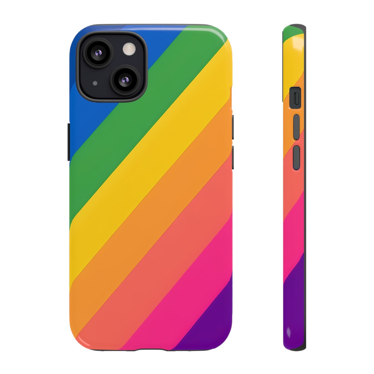 Vibrant Rainbow Phone Case - Tough & Stylish