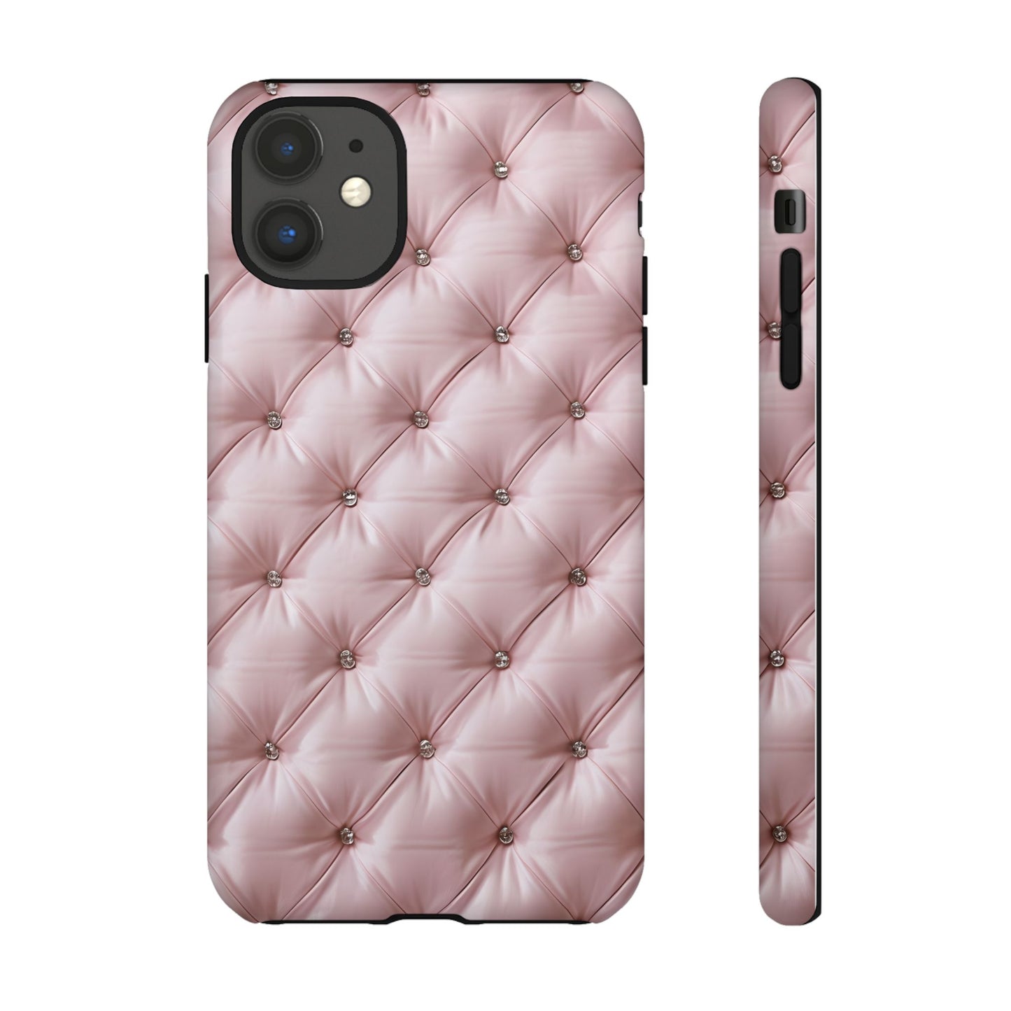 Luxury Pink Quilted Phone Case - Tough Cases for Stylish Protection