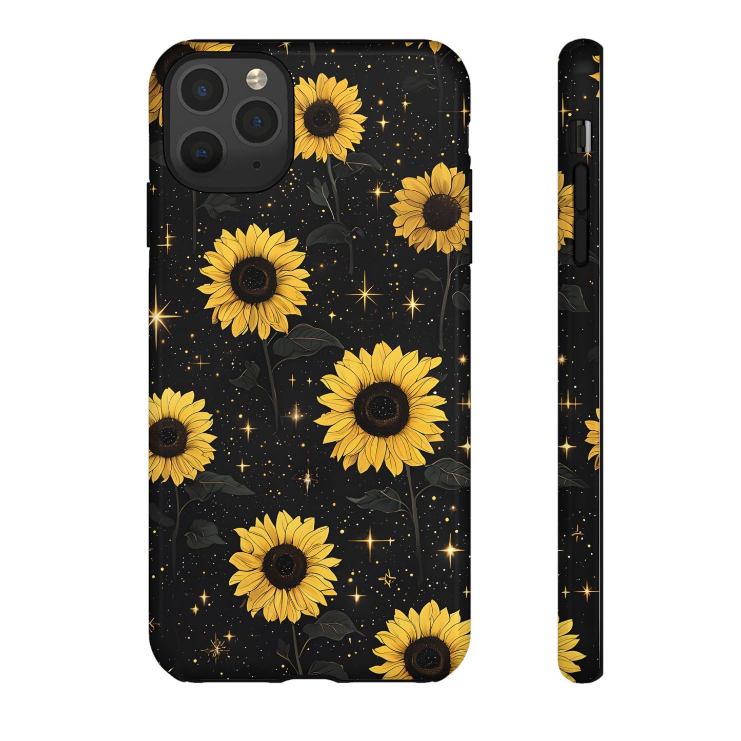 Sunflower Galaxy Tough Case - Durable Phone Cover with Floral Design