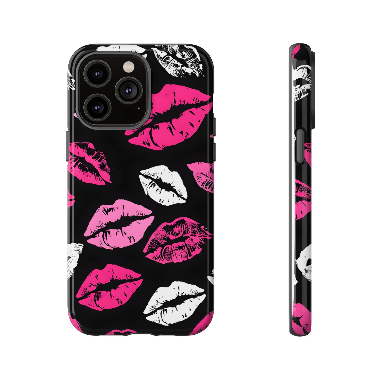 Lips Print iPhone Case - Stylish Tough Phone Cover