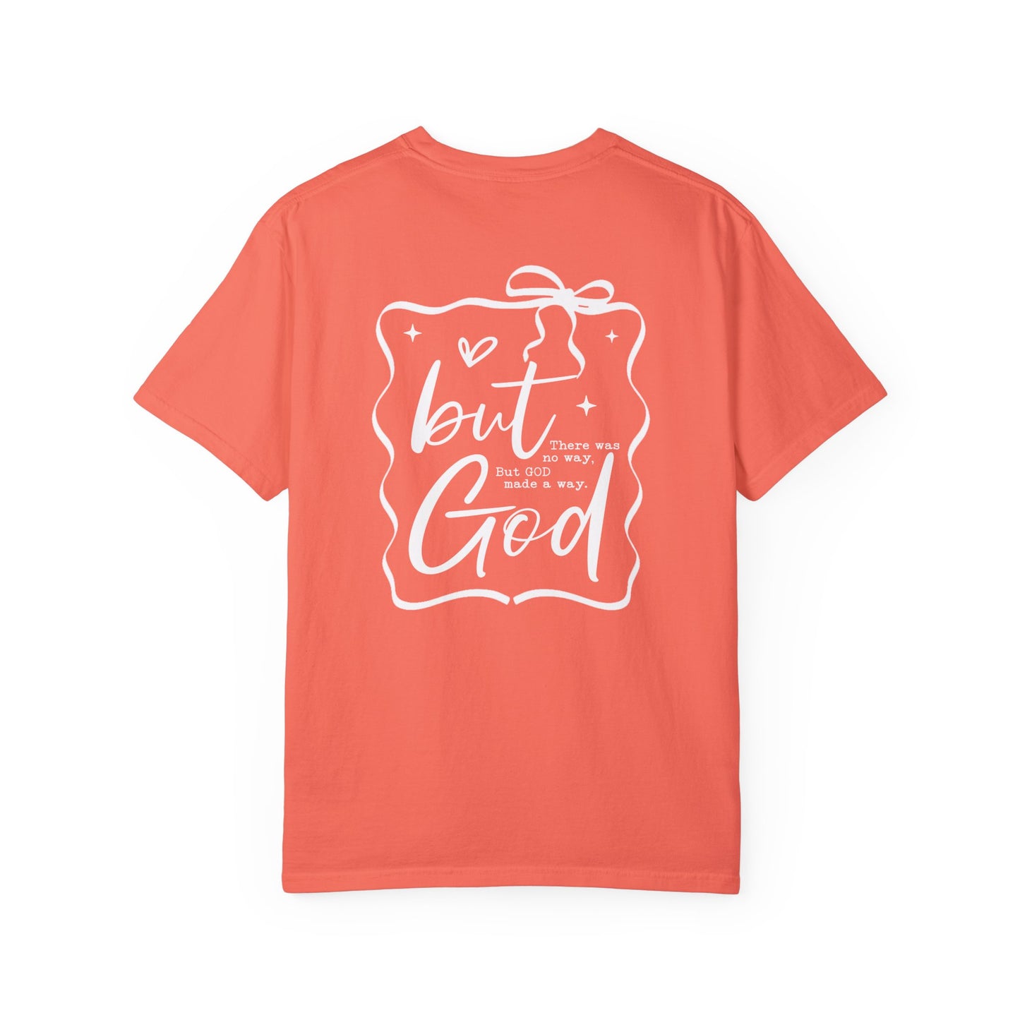 Inspirational T-Shirt with Bow Design – "But God"