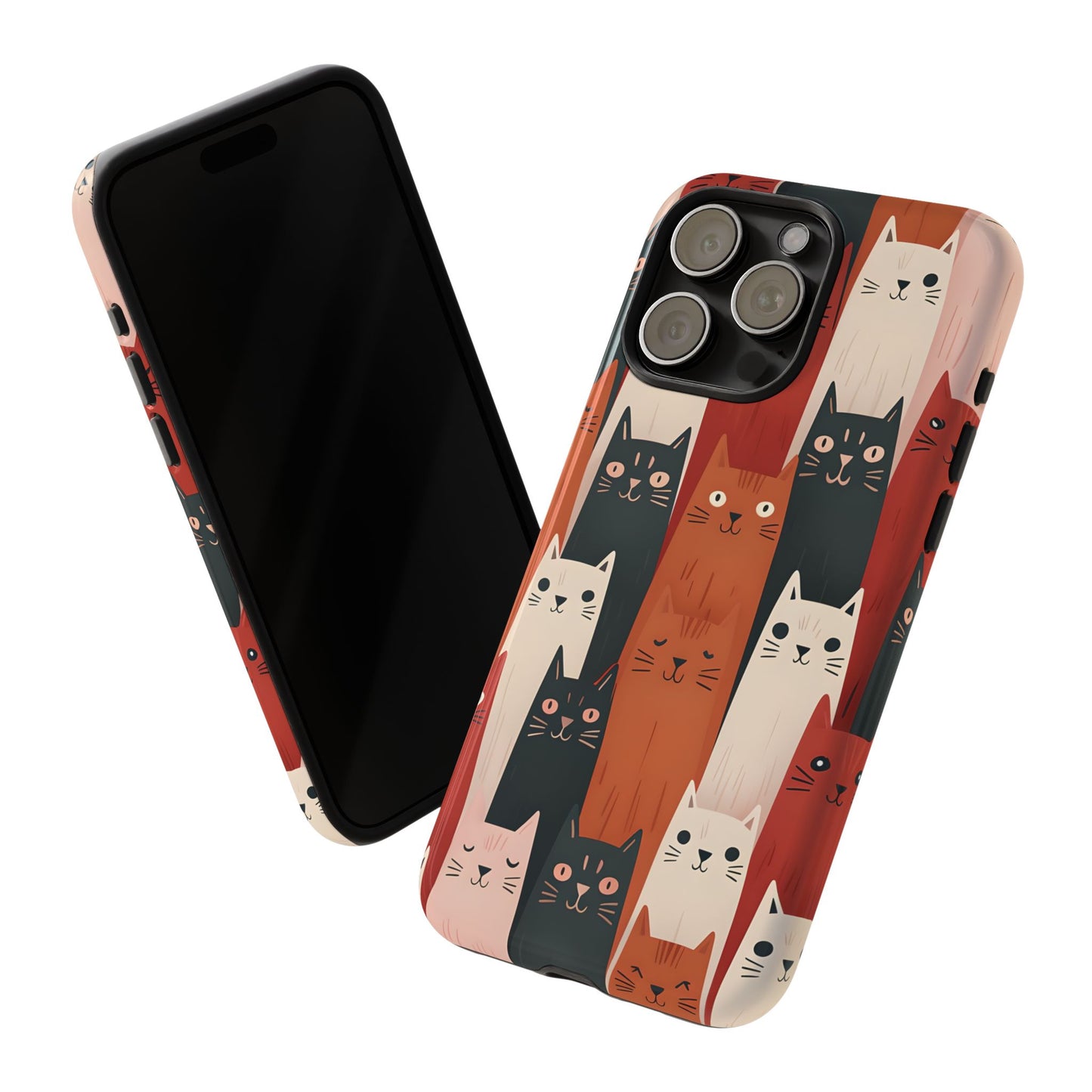 Playful Cat Phone Case - Tough & Stylish Purrfect for Cat Lovers